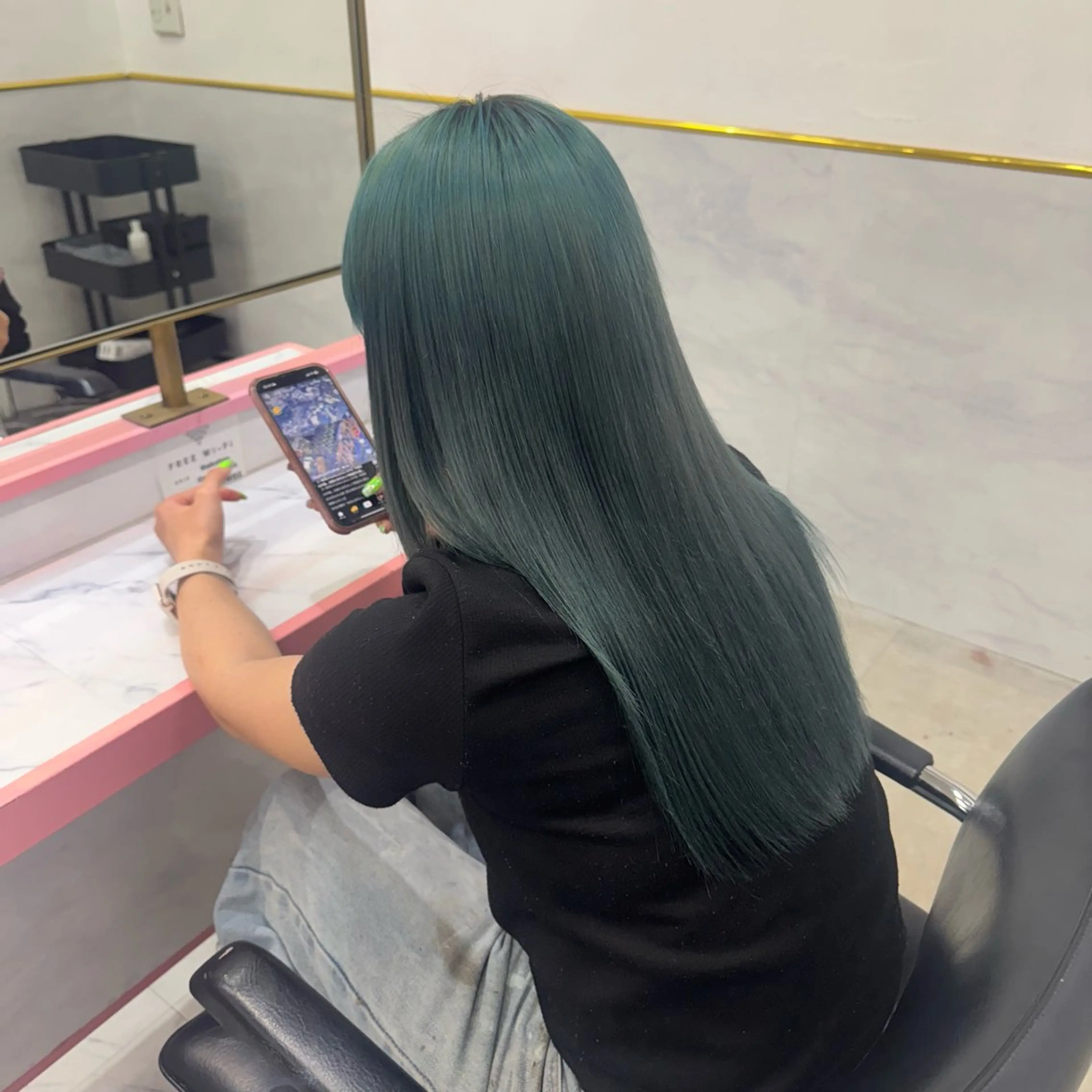 【❤️🔥ミニモ限定価格❤️🔥】ダブルカラー(ブリーチ込)➕🫧髪質改善トリートメント🫧の写真