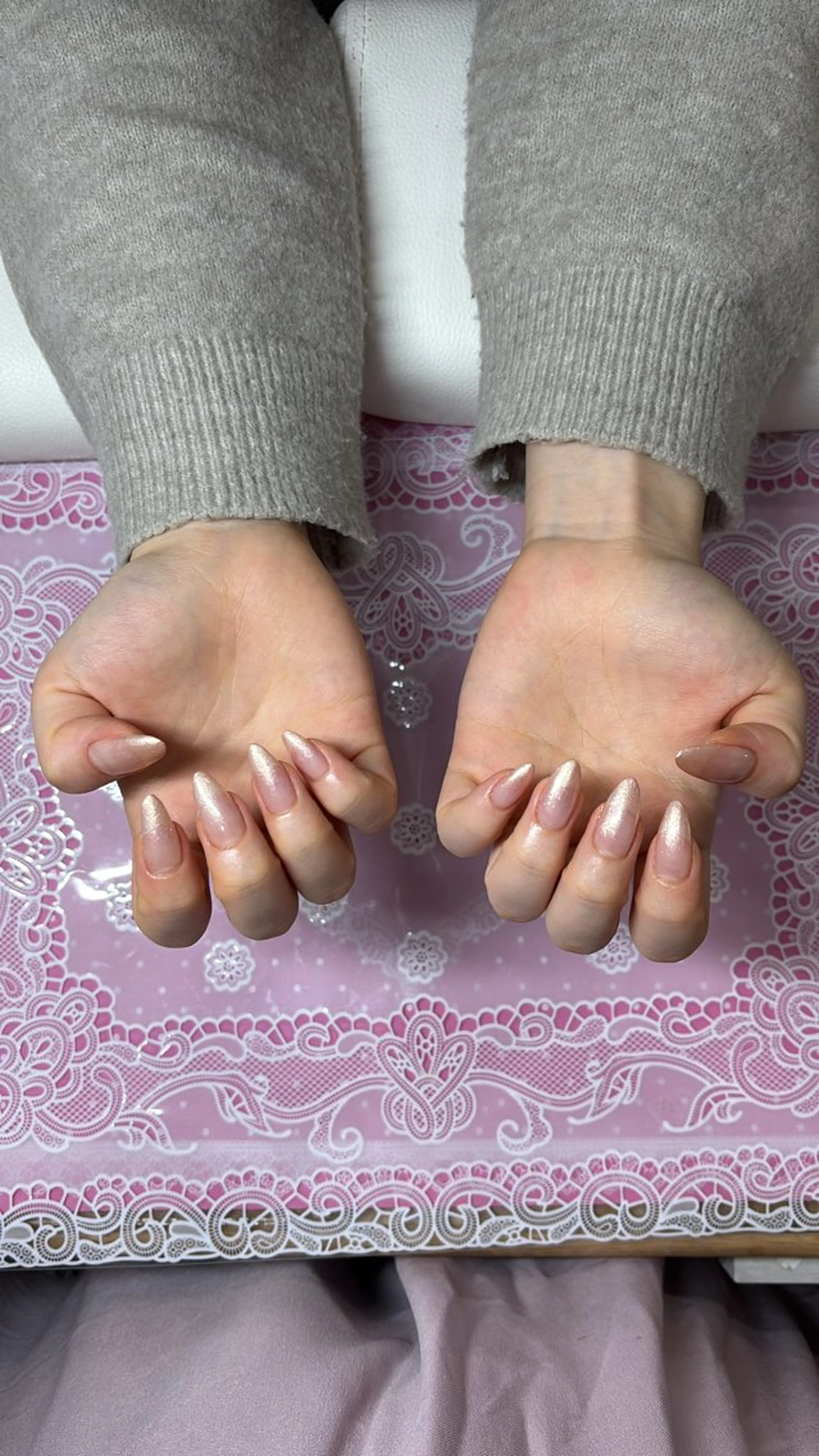 ネイル グラデーション ラメ(グリッター) ラメグラデーション Belle Nail yukaのネイルデザイン