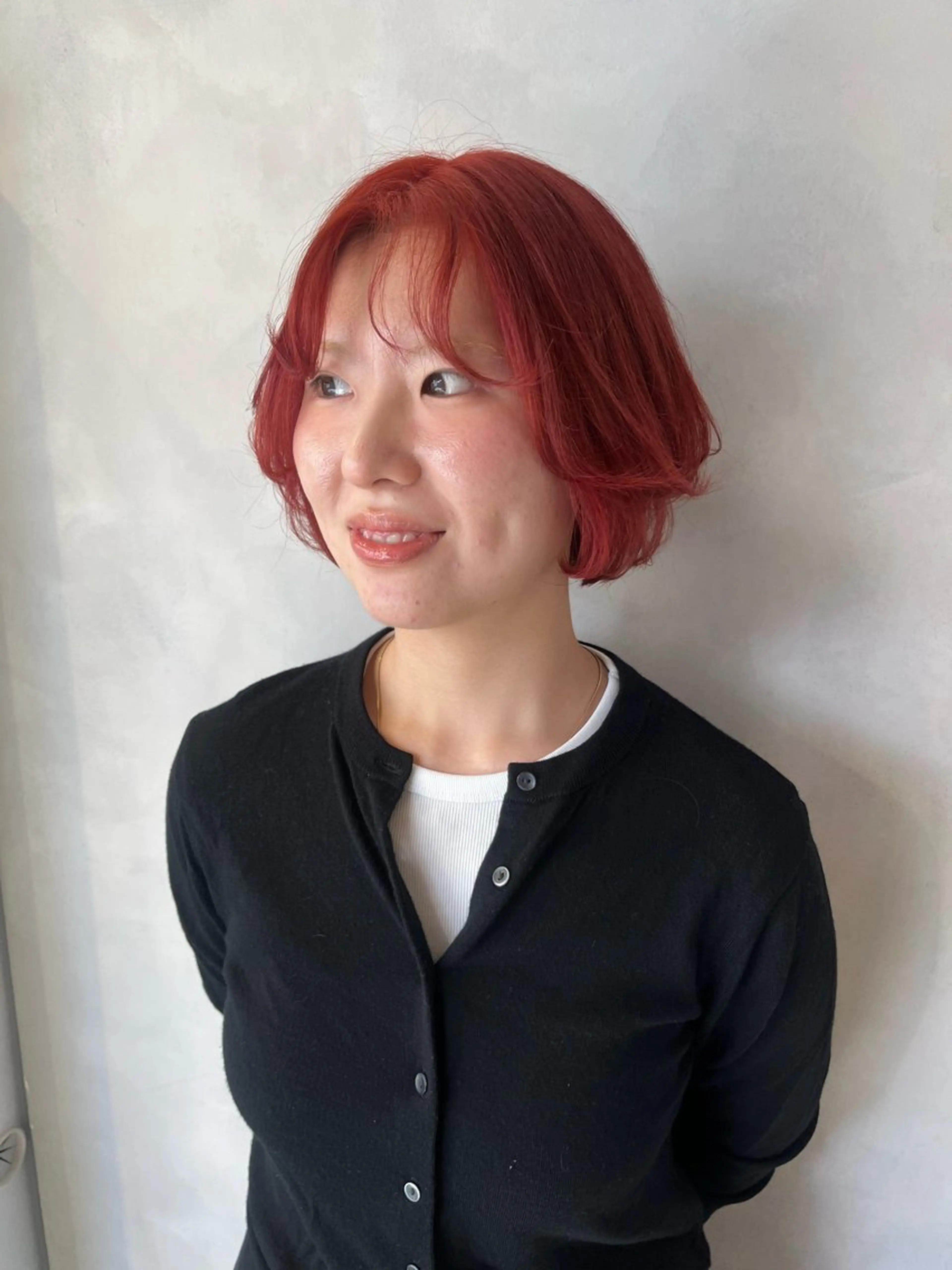 ショート カラー カット ヘアカラー トリートメント ボブ/ベージュ/ パーマ🪿近森ゆいのヘアスタイル