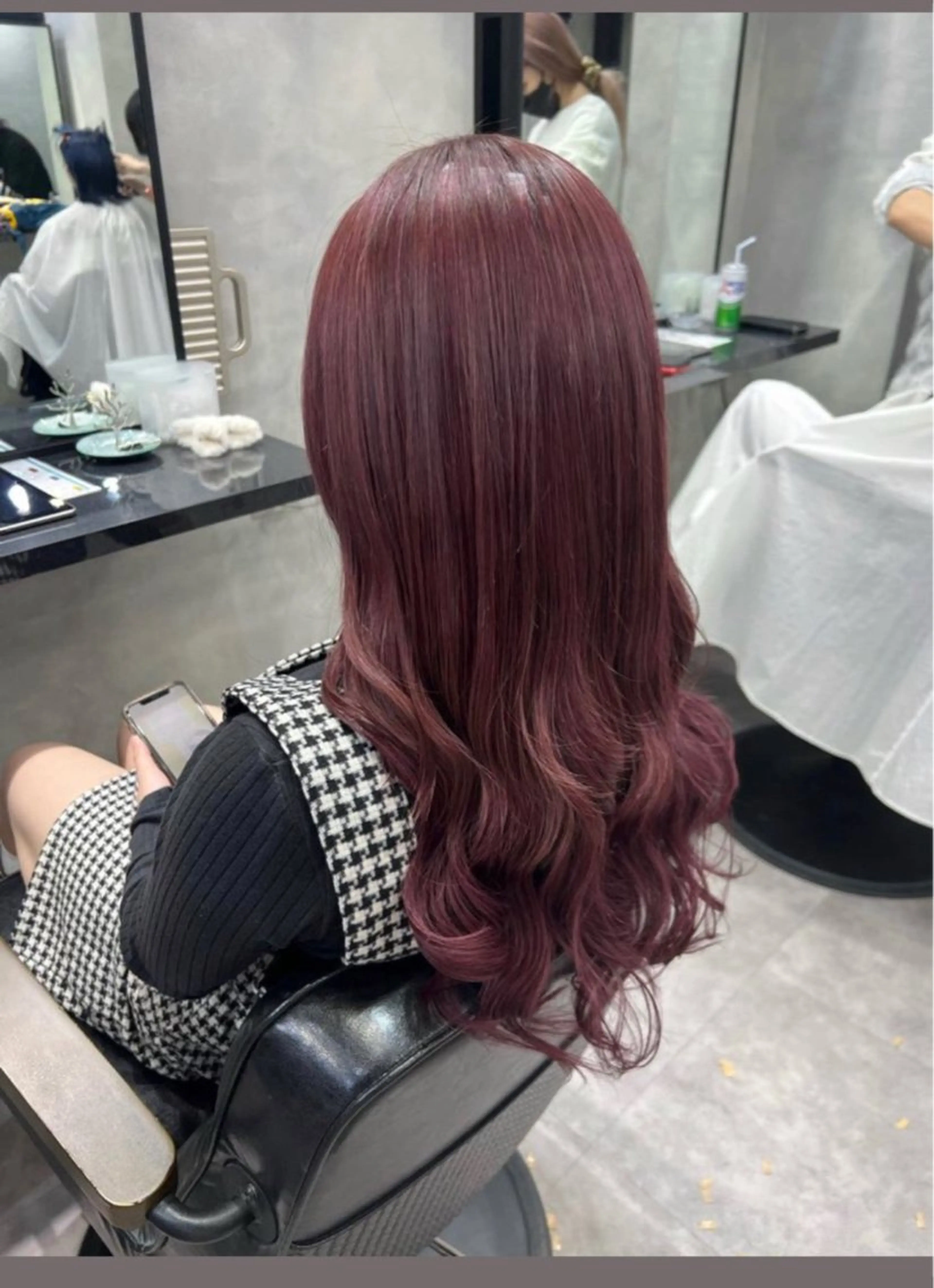 ロング 濱川響太レディース カットモデルのヘアスタイル