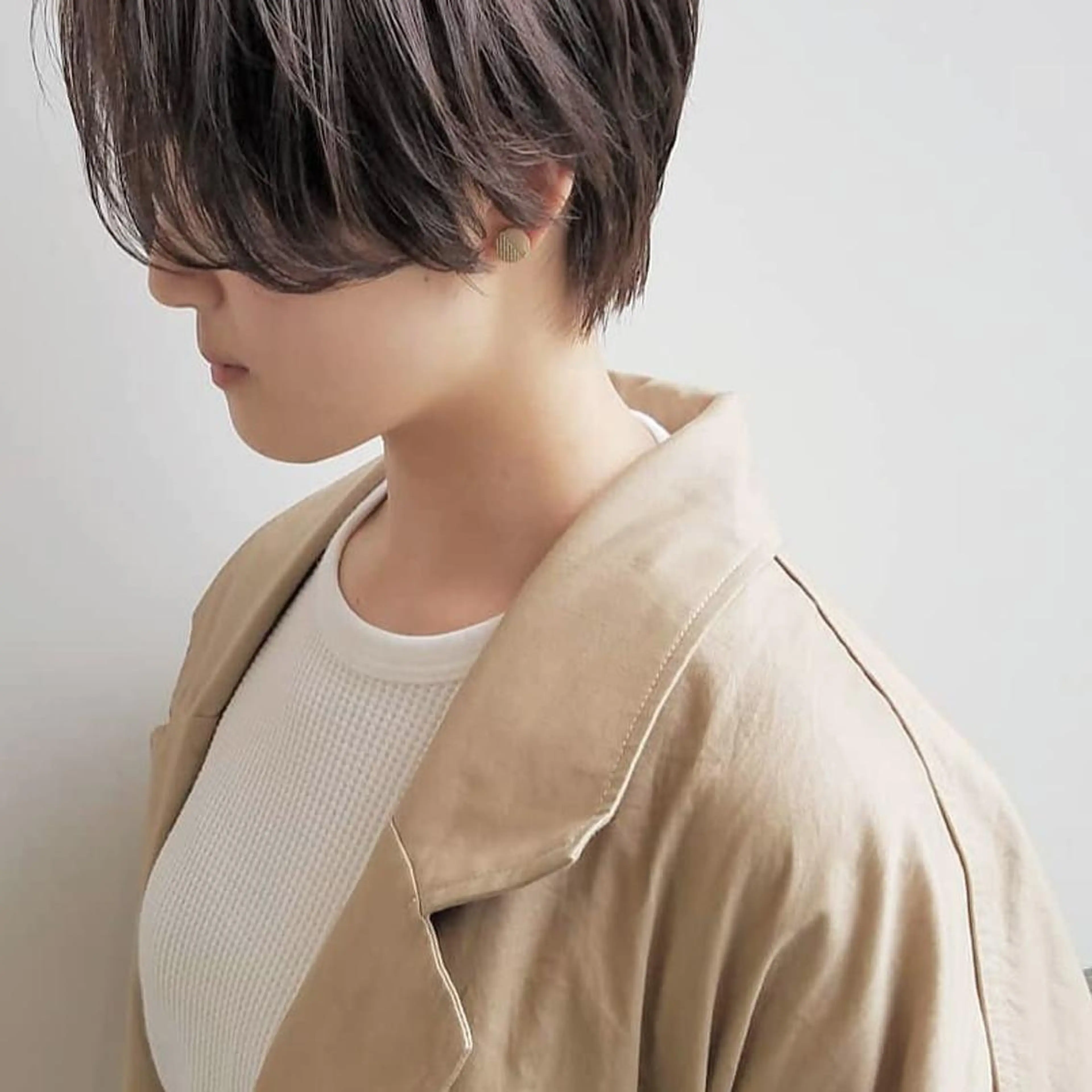 ショート カラー パーマ ネイル ヘアアレンジ メンズ マツエク・マツパ ハンサムショート ショートヘア ショートネイル iplus✴ まつげ、眉毛、耳つぼのマツエク・マツパデザイン