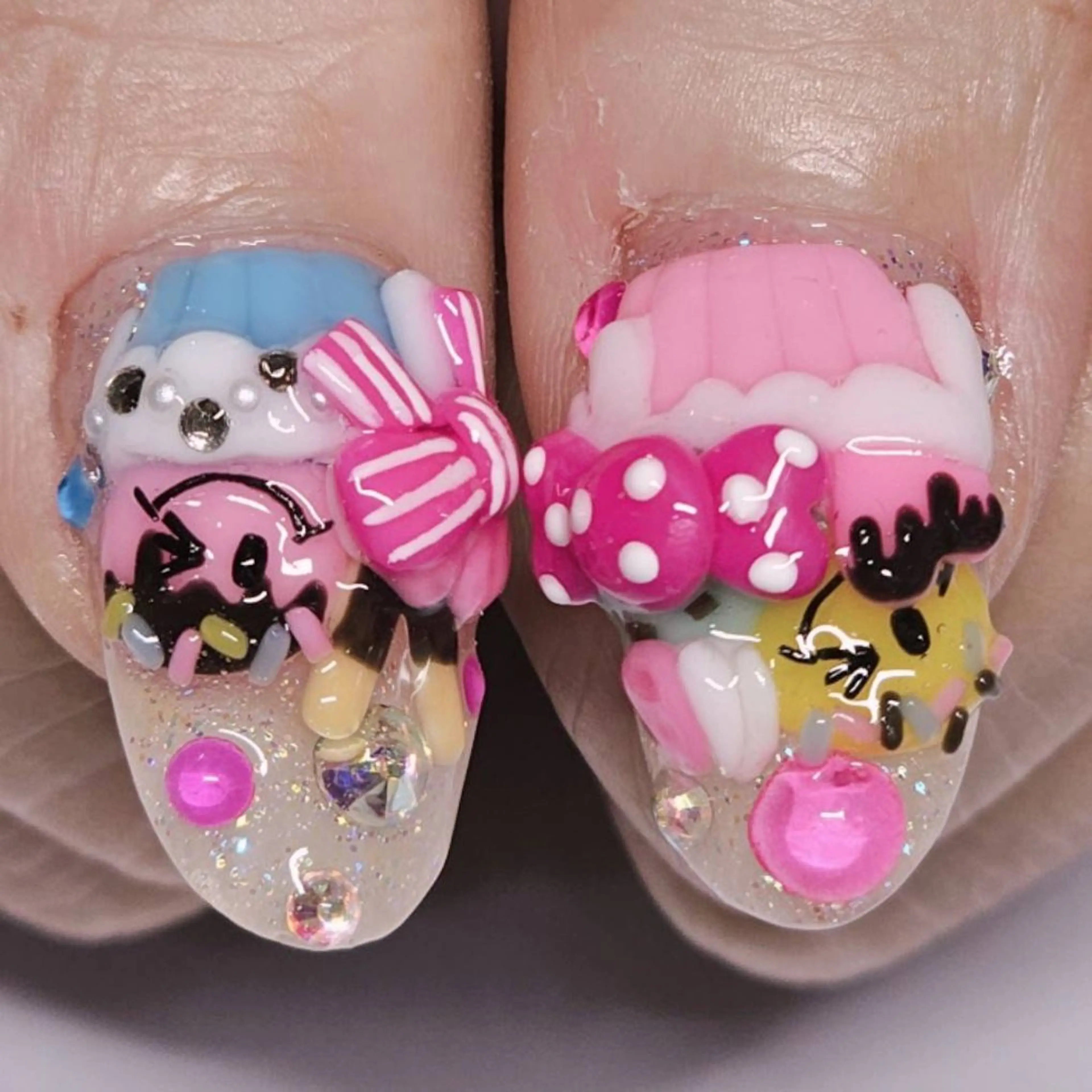 ネイル アートネイル クリアネイル ラメ(グリッター) ワンカラーネイル ハンドネイル よしだ ひろきのネイルデザイン