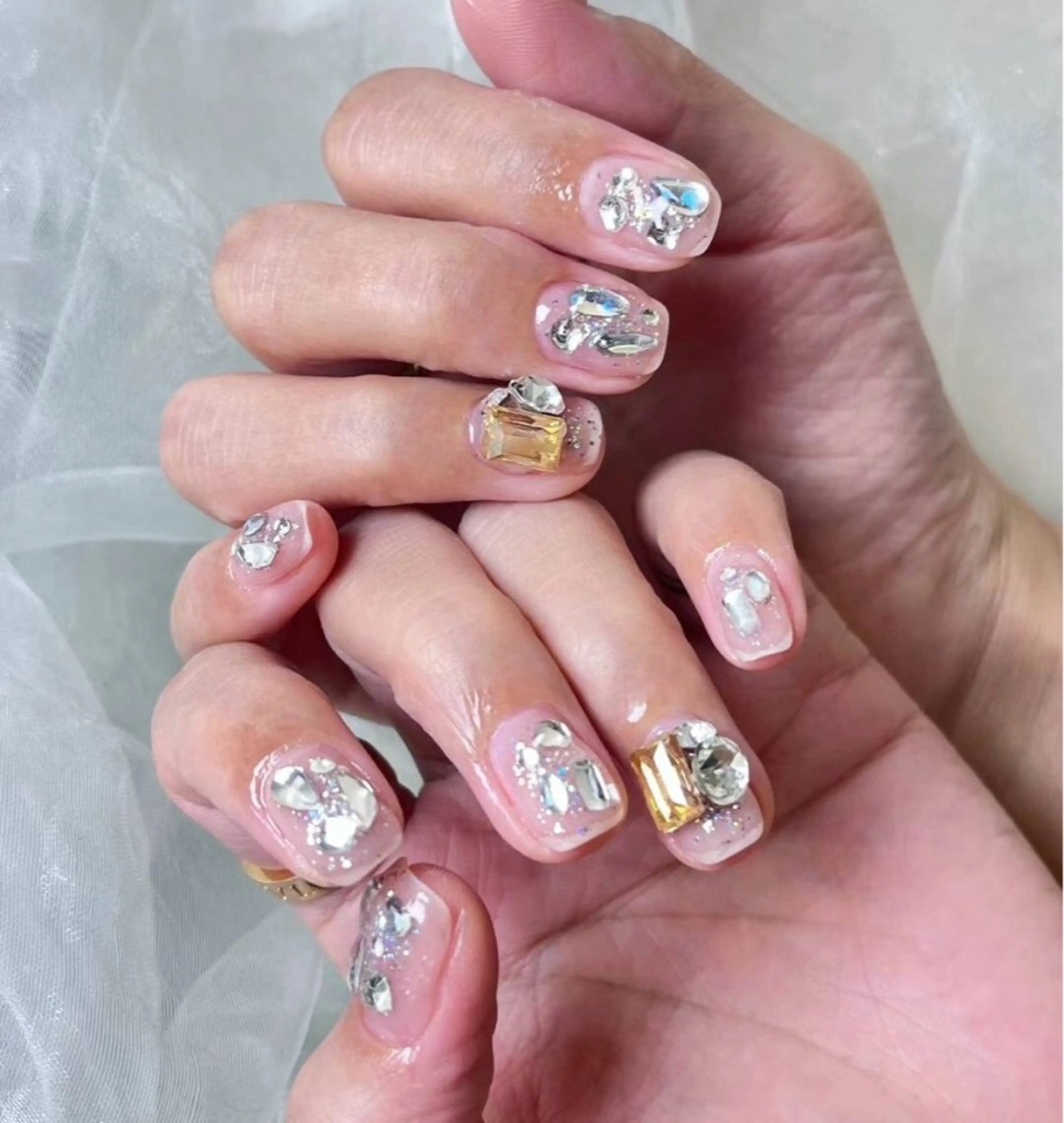 ネイル アートネイル フットネイル ジェルネイル ハート マグネットネイル Babarla　Nail　Salon所属・babarla Nailのネイルデザイン