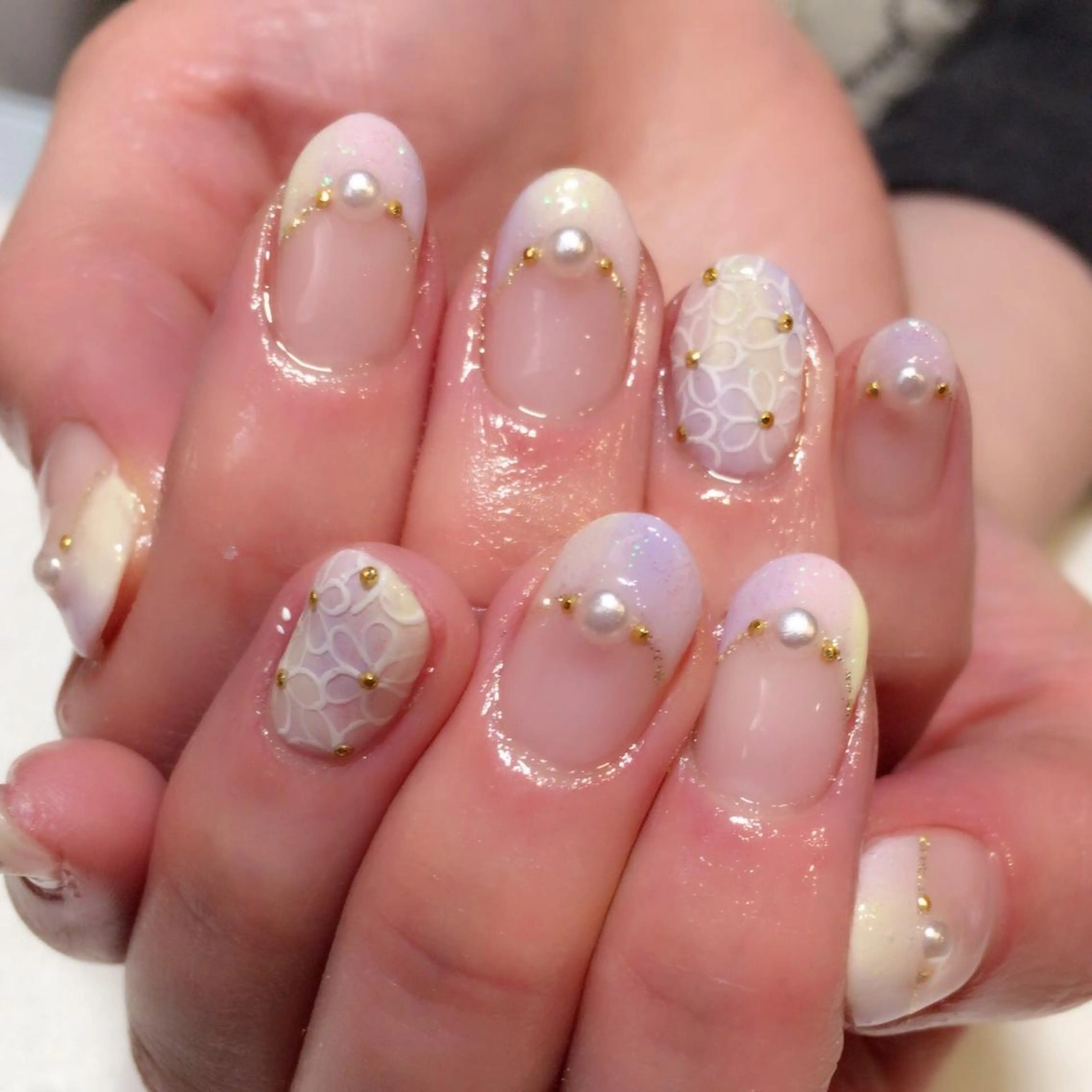 ロング ネイル 春ネイル Nailroom Mocaのネイルデザイン