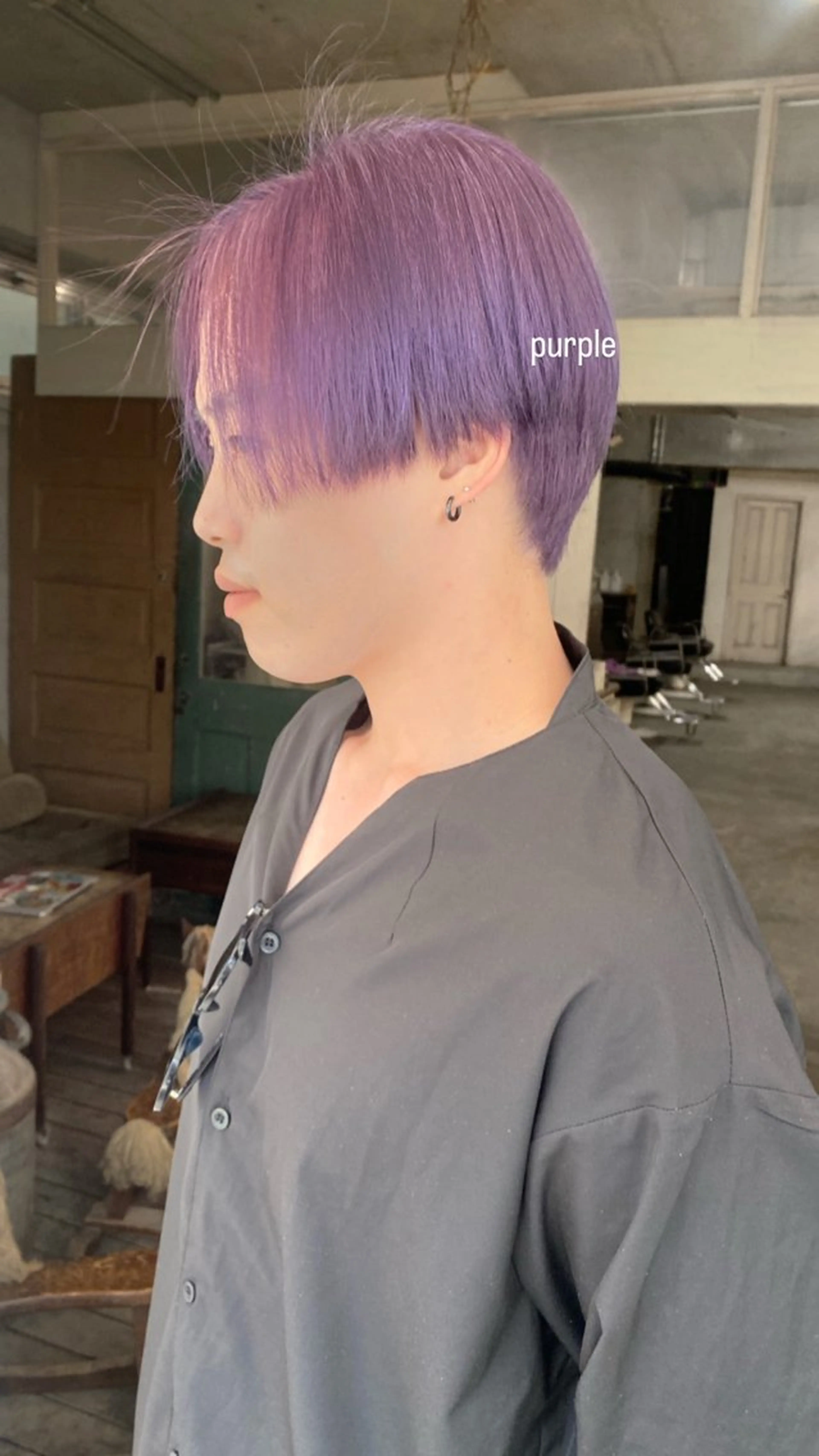 ショート カラー ヘアアレンジ メンズ 心斎橋美容室 Junのヘアスタイル