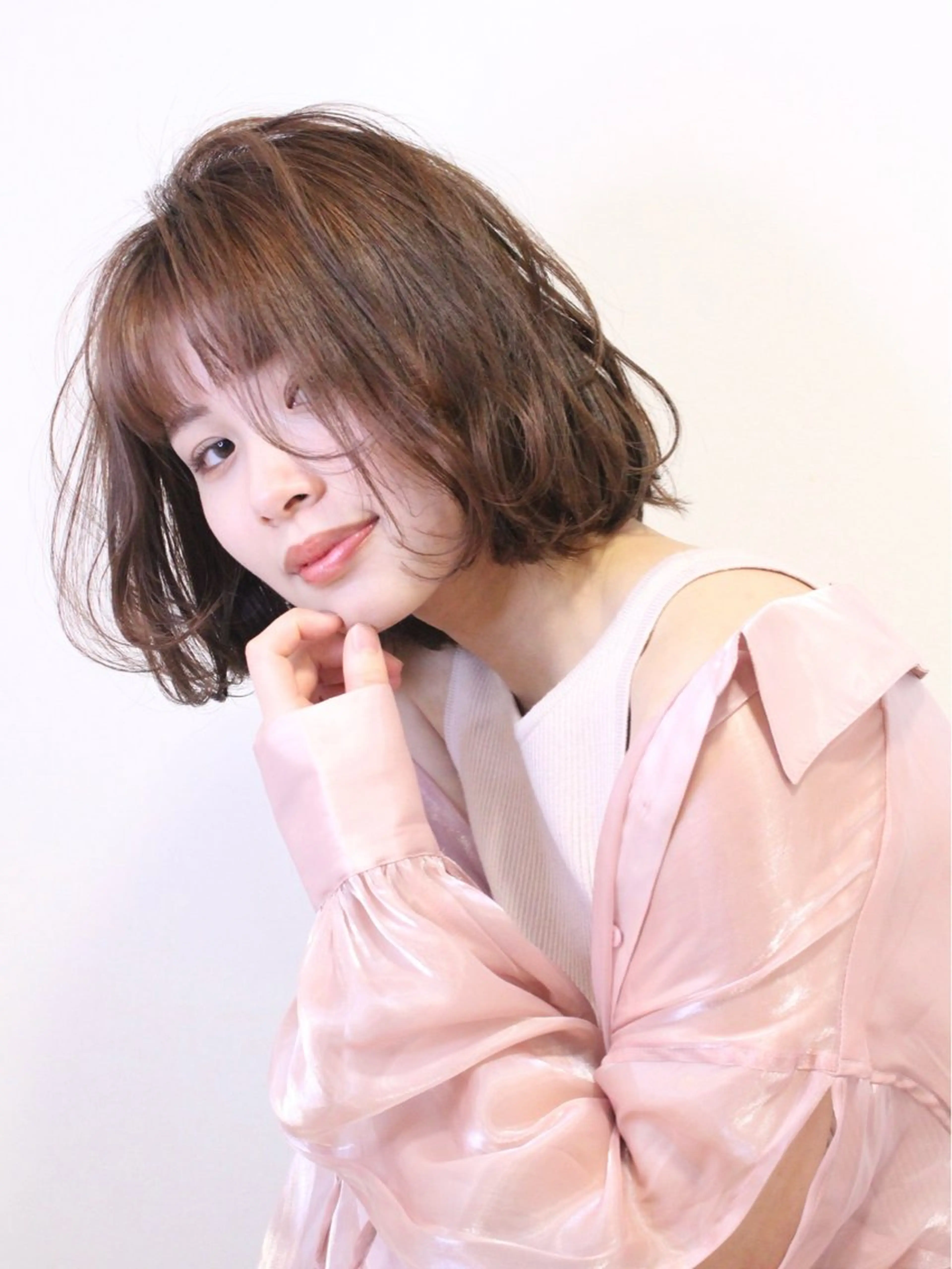 パーマ 透明感カラー/ボブ/ 瀬島せりかのヘアスタイル