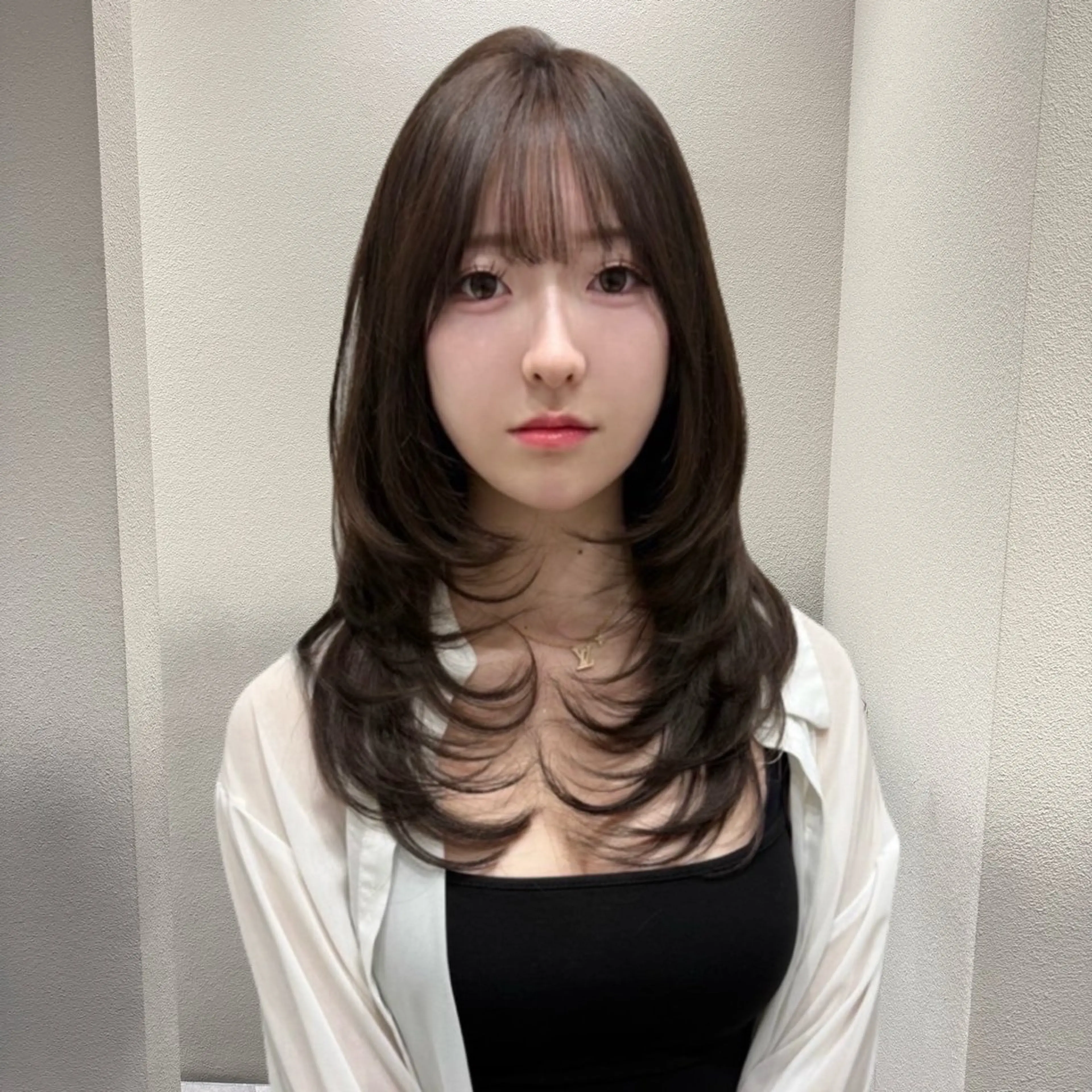 ミディアム カラー ブリーチ ケアブリーチ ハイトーンカラー ハイレイヤー レイヤーカット カット ヘアカラー トリートメント ✨ブリーチ支持No1 複雑履歴修正/舘岡のヘアスタイル