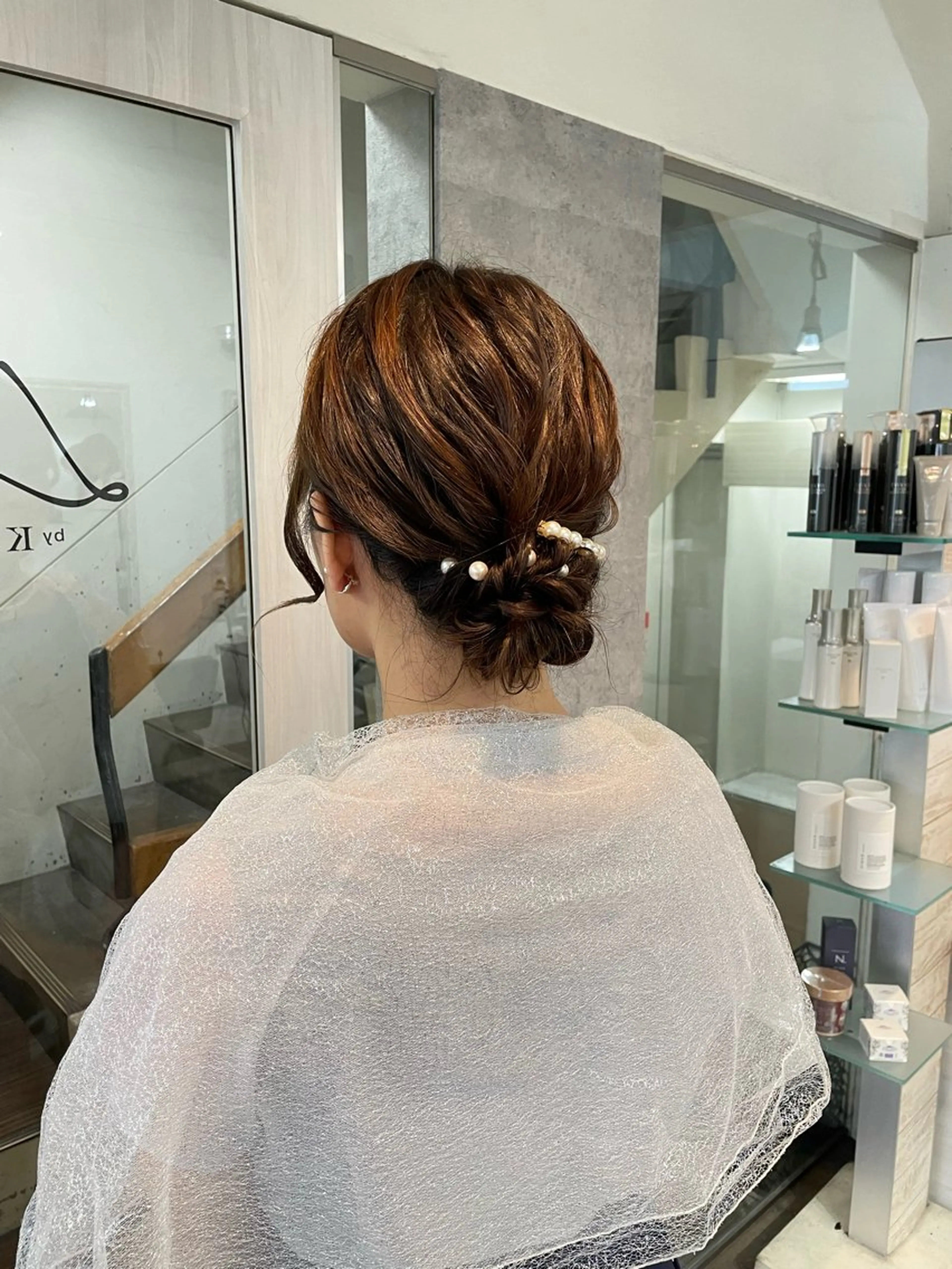 ヘアアレンジ ヘアセット 金城 二千夏のヘアスタイル