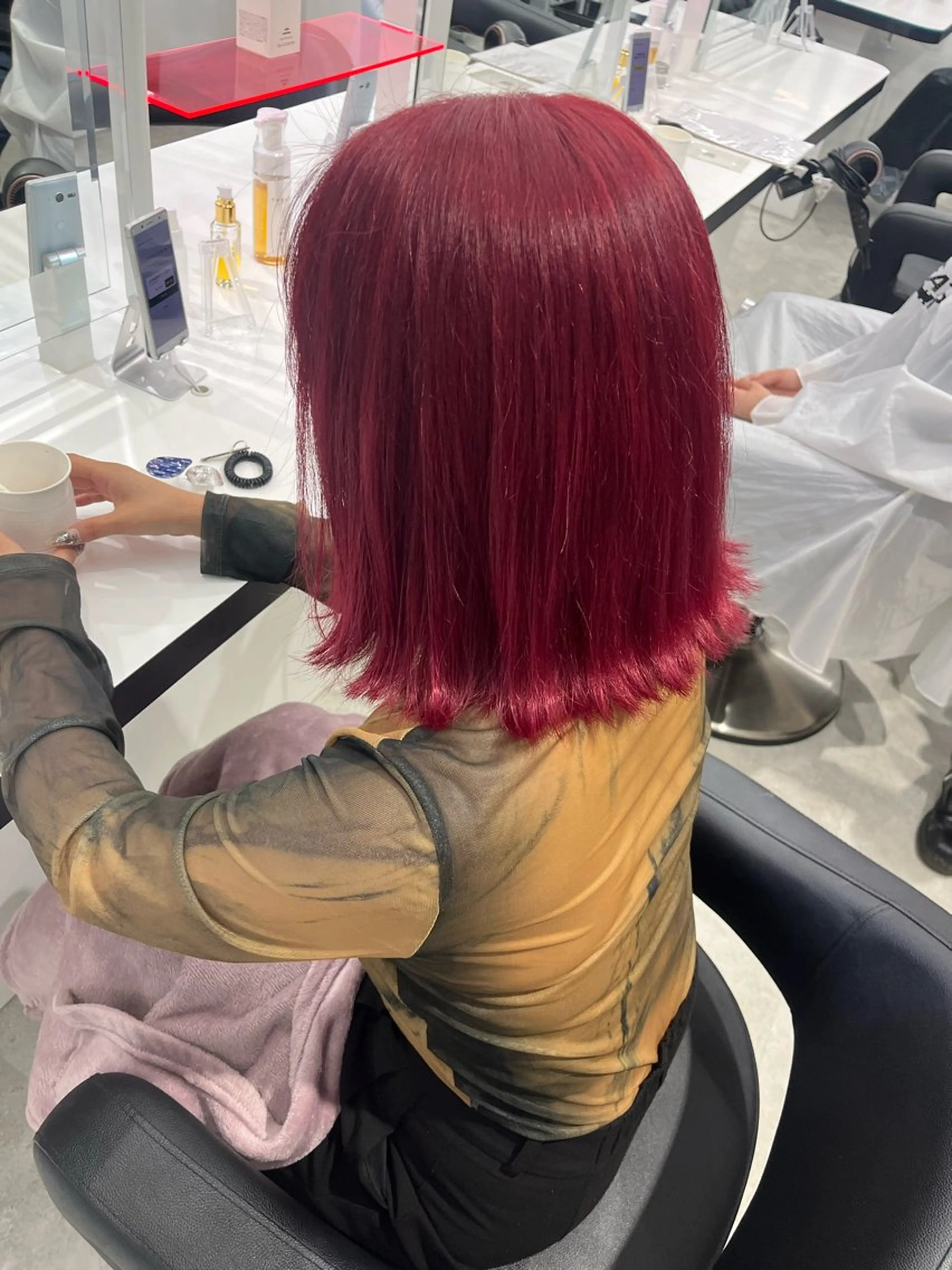 ショート カラー みう/仙台/暖色/ 艶髪/顔周りカット/のヘアスタイル