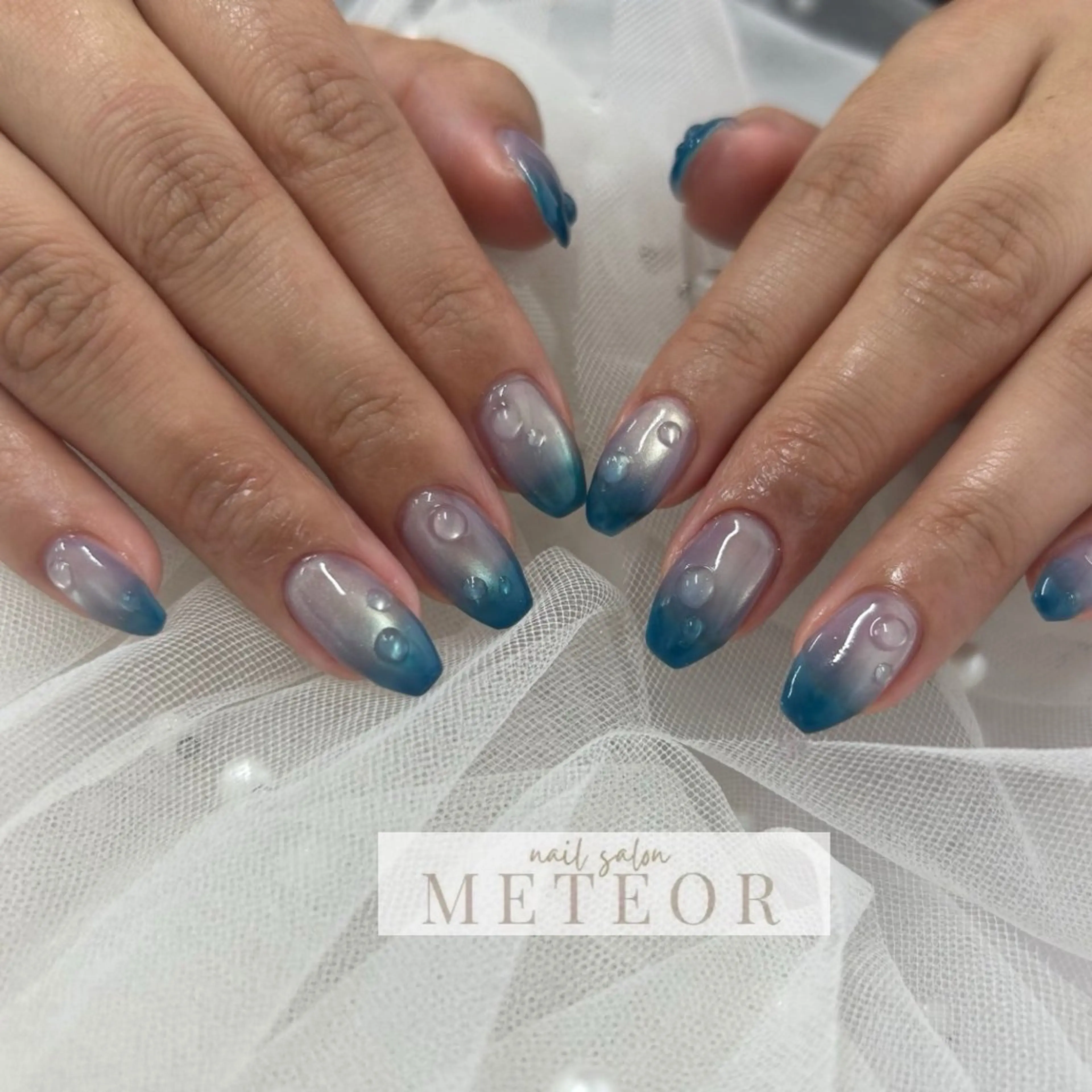 ネイル グラデーション マグネットネイル ハンドネイル nailsalon meteor所属・METEOR💫 staffのネイルデザイン