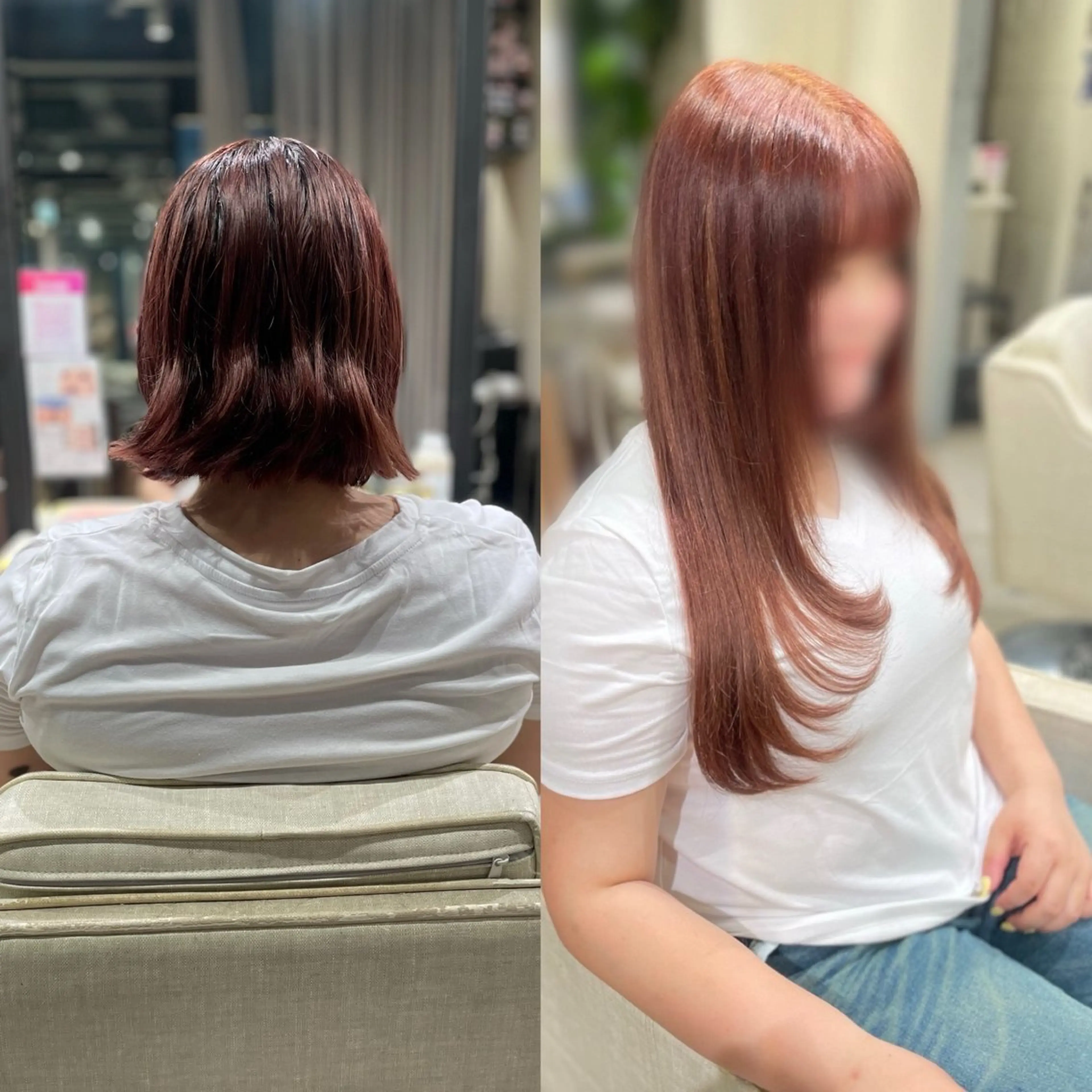 ロング カラー シールエクステ エクステ レイヤーカット ヘアカラー エクステ 🦋美髪／エクステ 🦋アベイクミのヘアスタイル