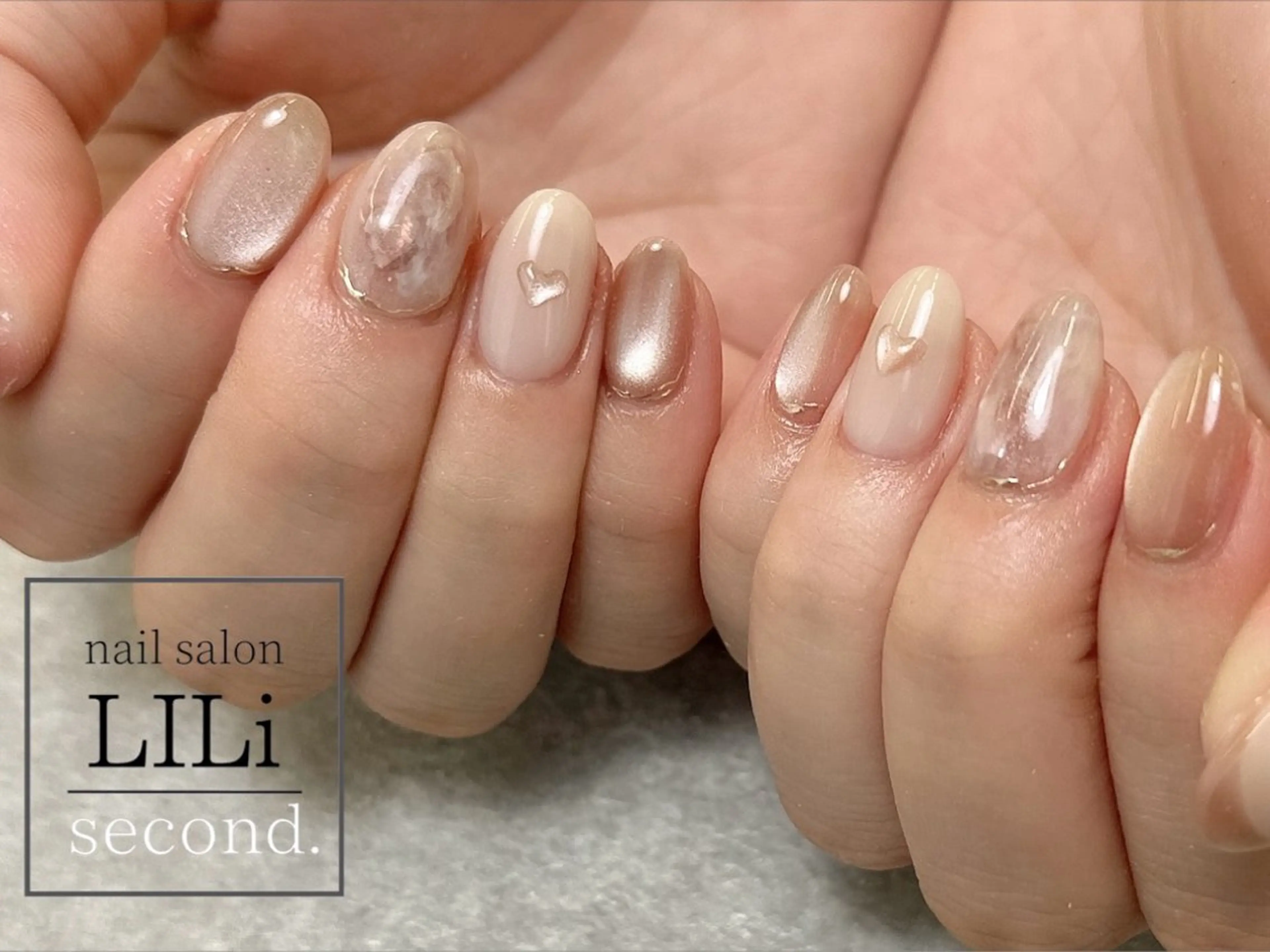 ネイル アートネイル オーロラネイル クリアネイル ジェルネイル ロングネイル nailsalon LILi third.所属・Yukino .のネイルデザイン