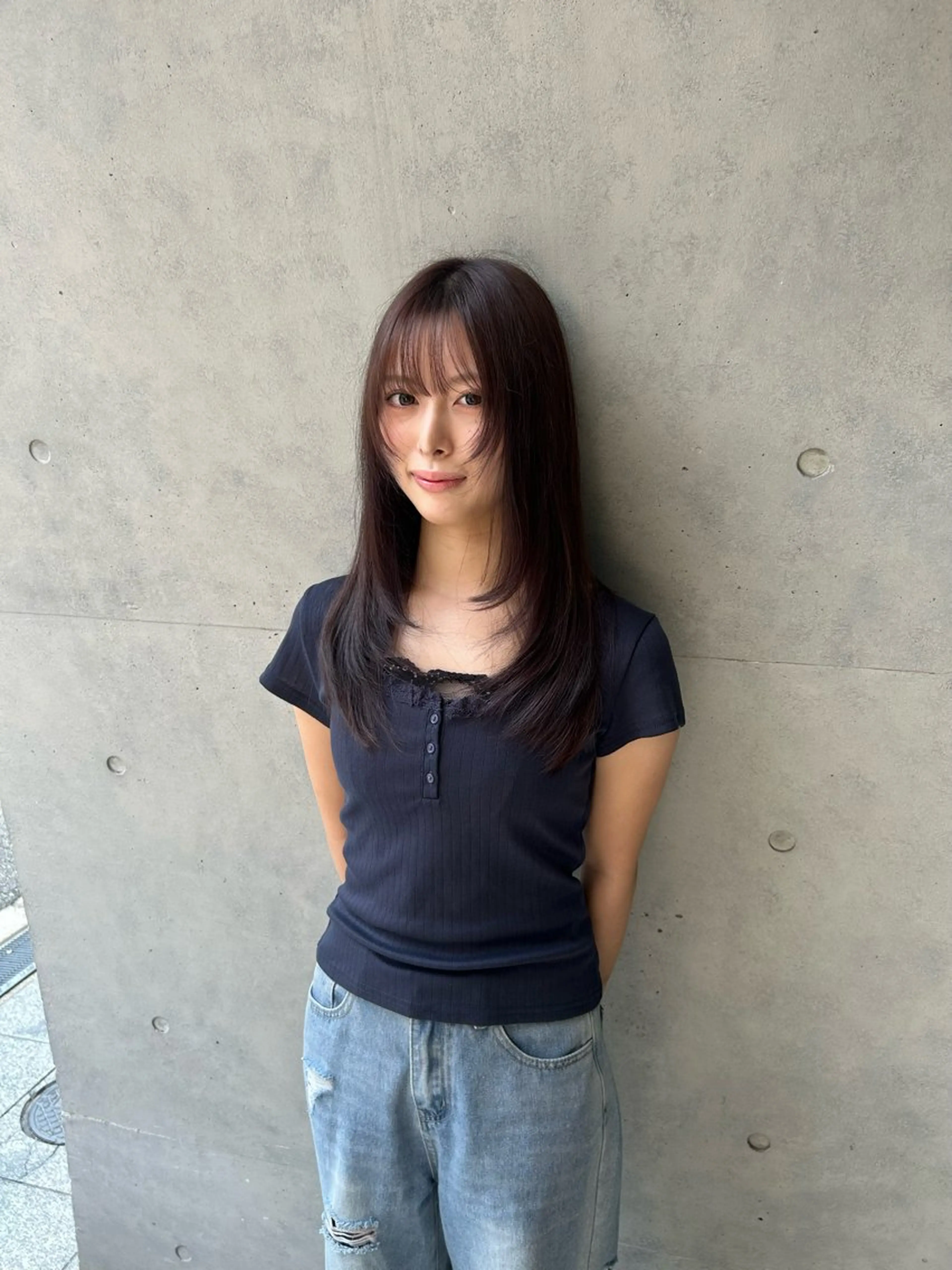 2回目以降【土日限定𓂃🎀𓈒𓏸】カット+カラー+トリートメントの写真