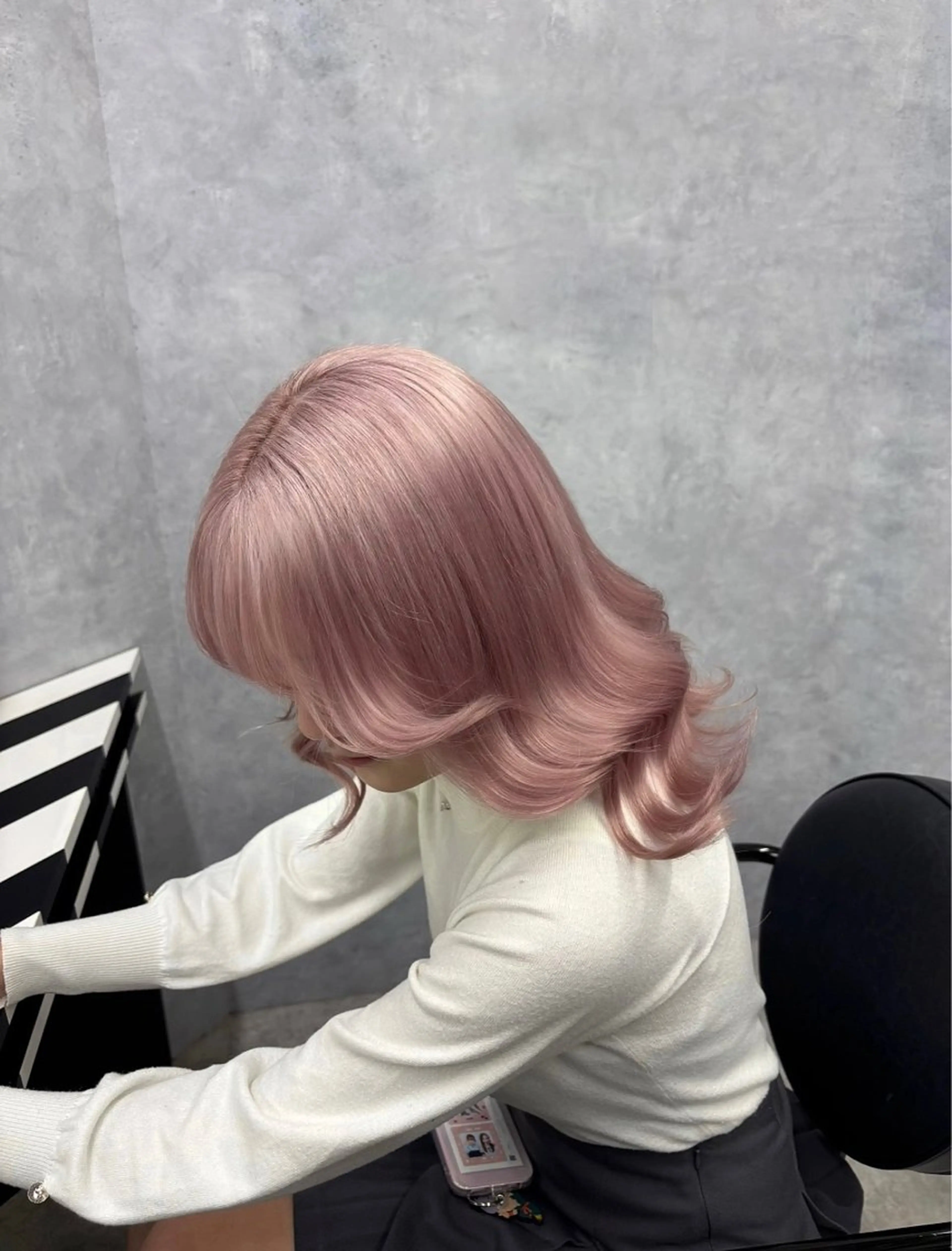 ミディアム カラー エクステ&"盛れる" 艶髪✨SYURIのヘアスタイル