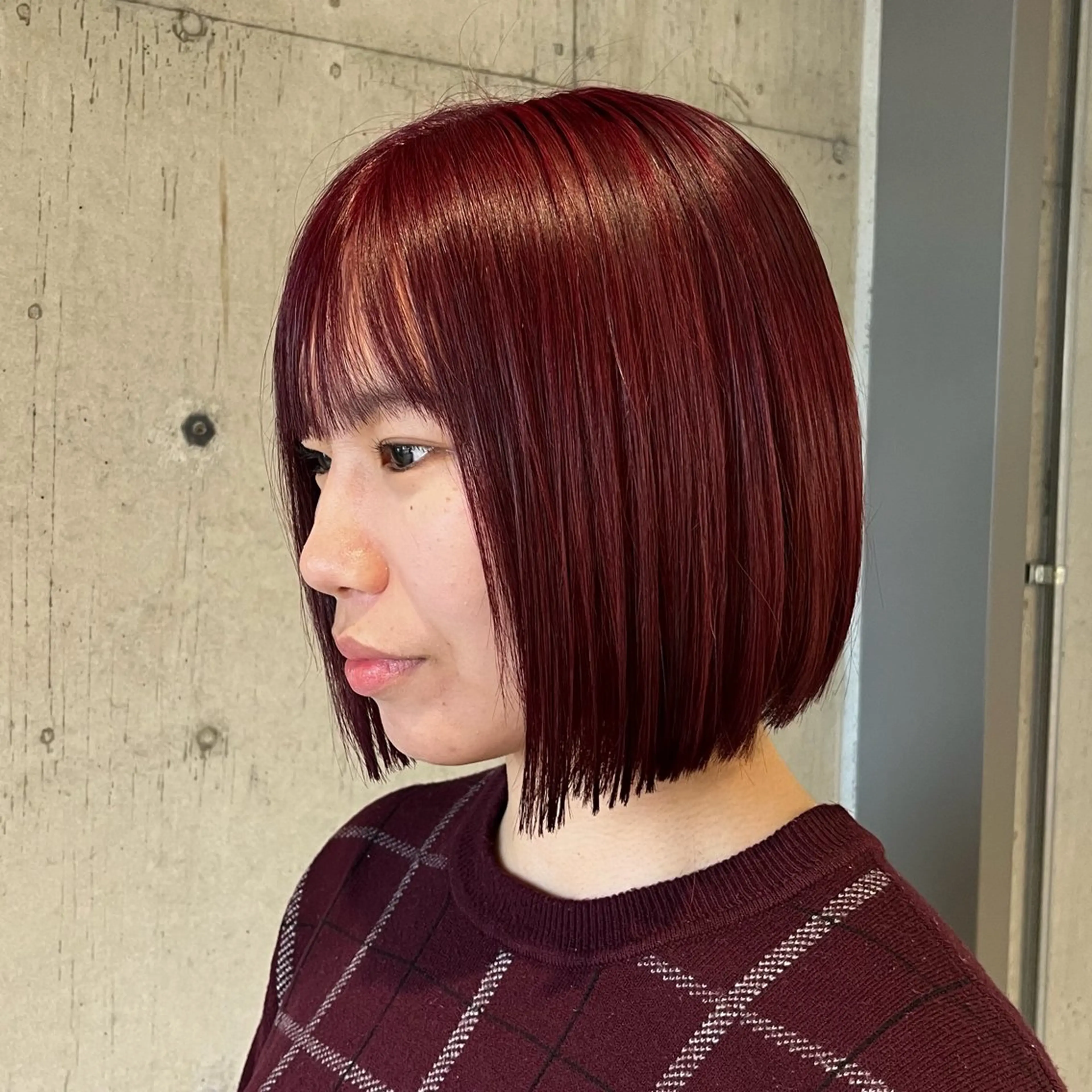 ミディアム カラー ヘアアレンジ カット ヘアカラー トリートメント 美髪・艶カラー・ ボブ・リクト💥のヘアスタイル