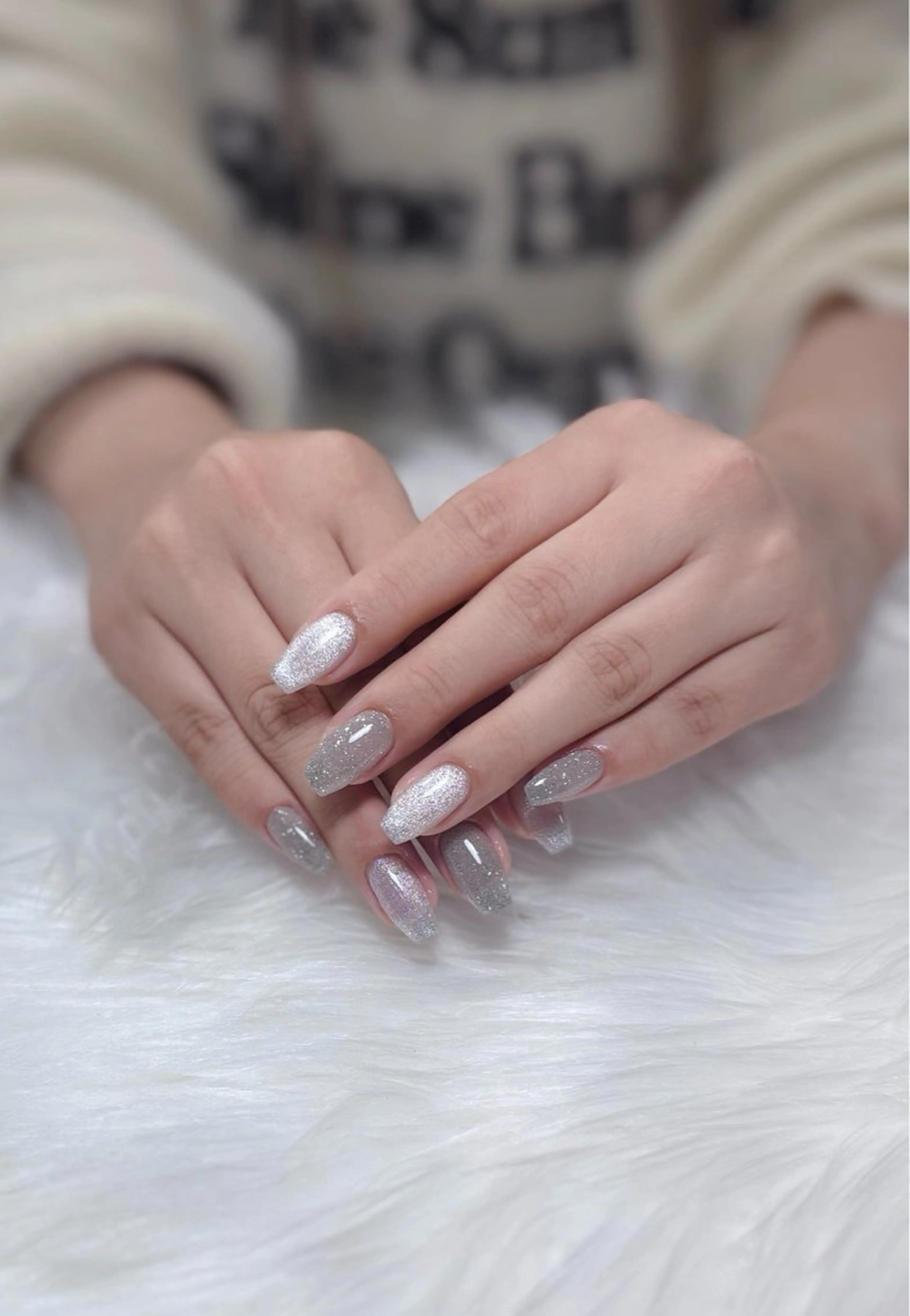 ネイル アートネイル オーロラネイル ジェルネイル 韓国ネイル ロングネイル ハンドネイル Nichi Nailsのネイルデザイン