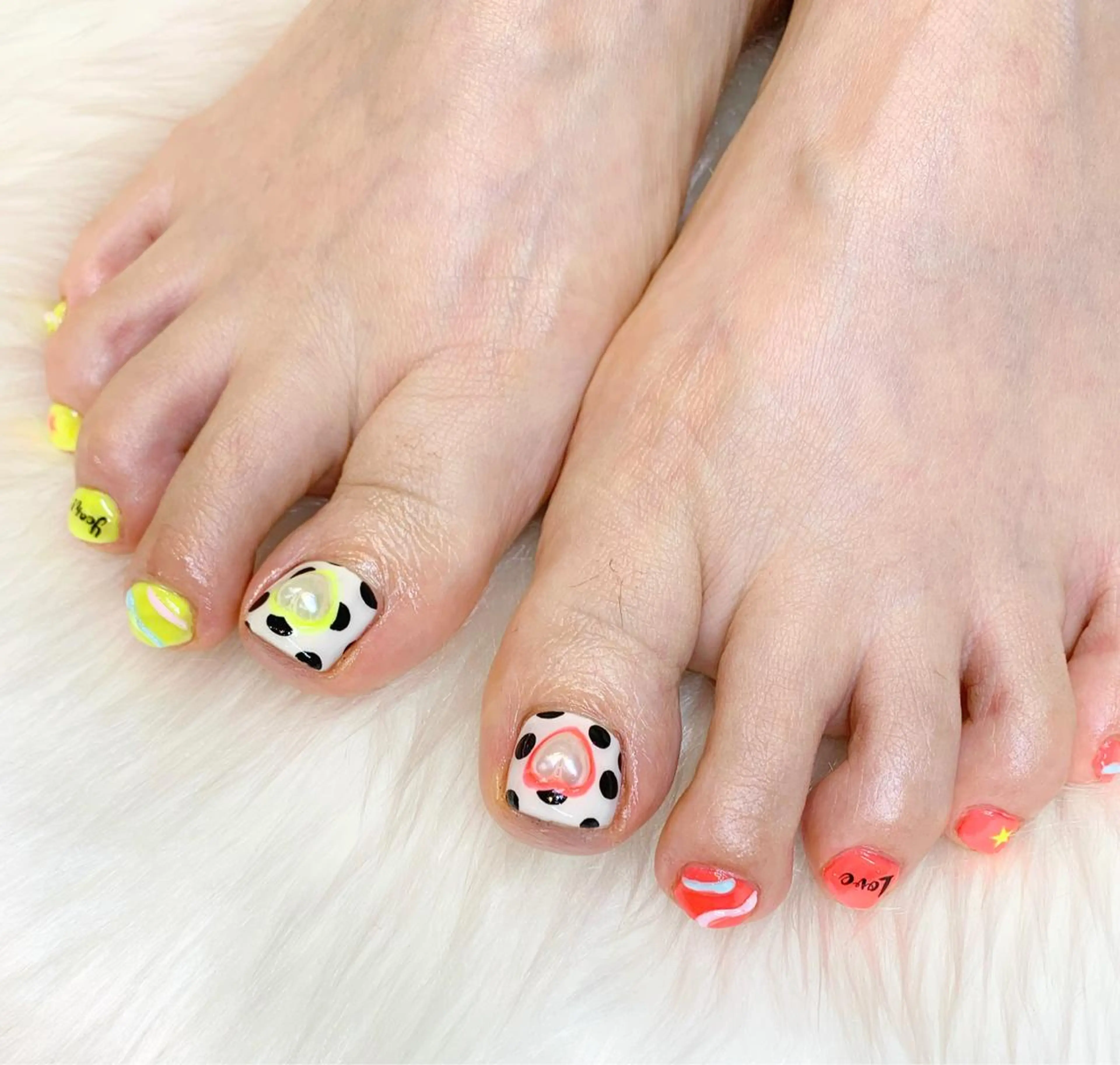 ネイル フットネイル glow_ nailのネイルデザイン