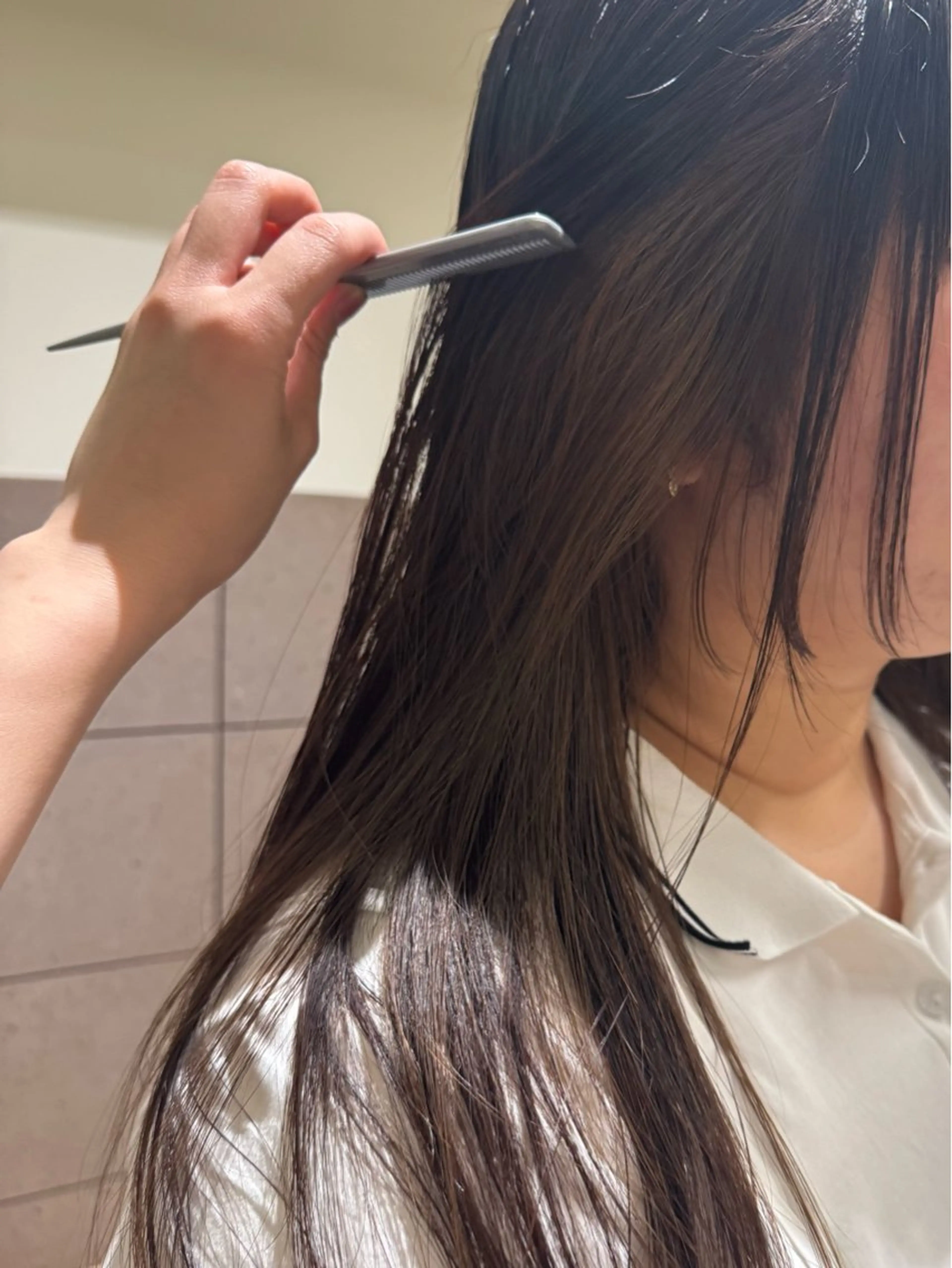 ロング カラー ゆ う あのヘアスタイル