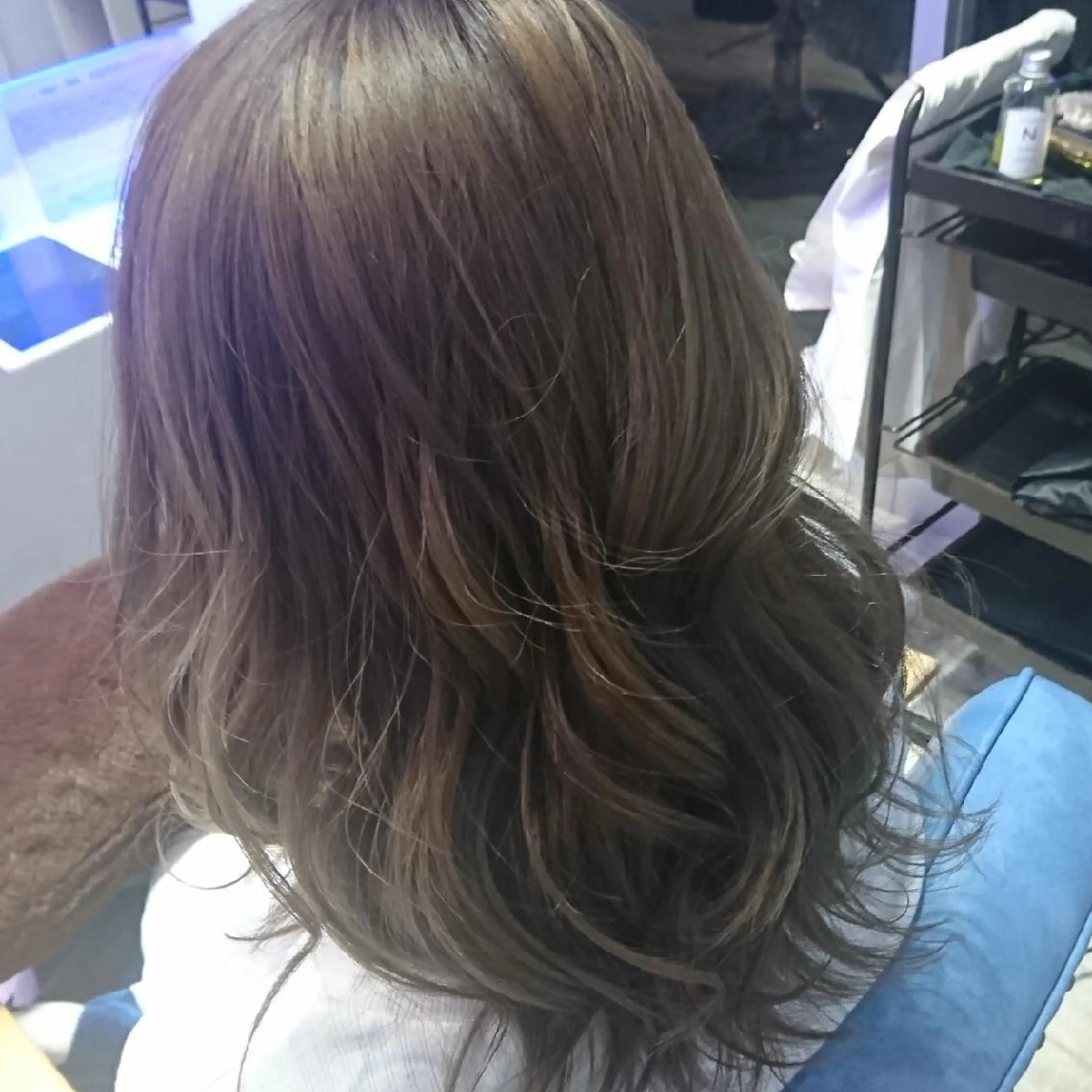 ロング カラー グレージュ 中嶌 健一のヘアスタイル