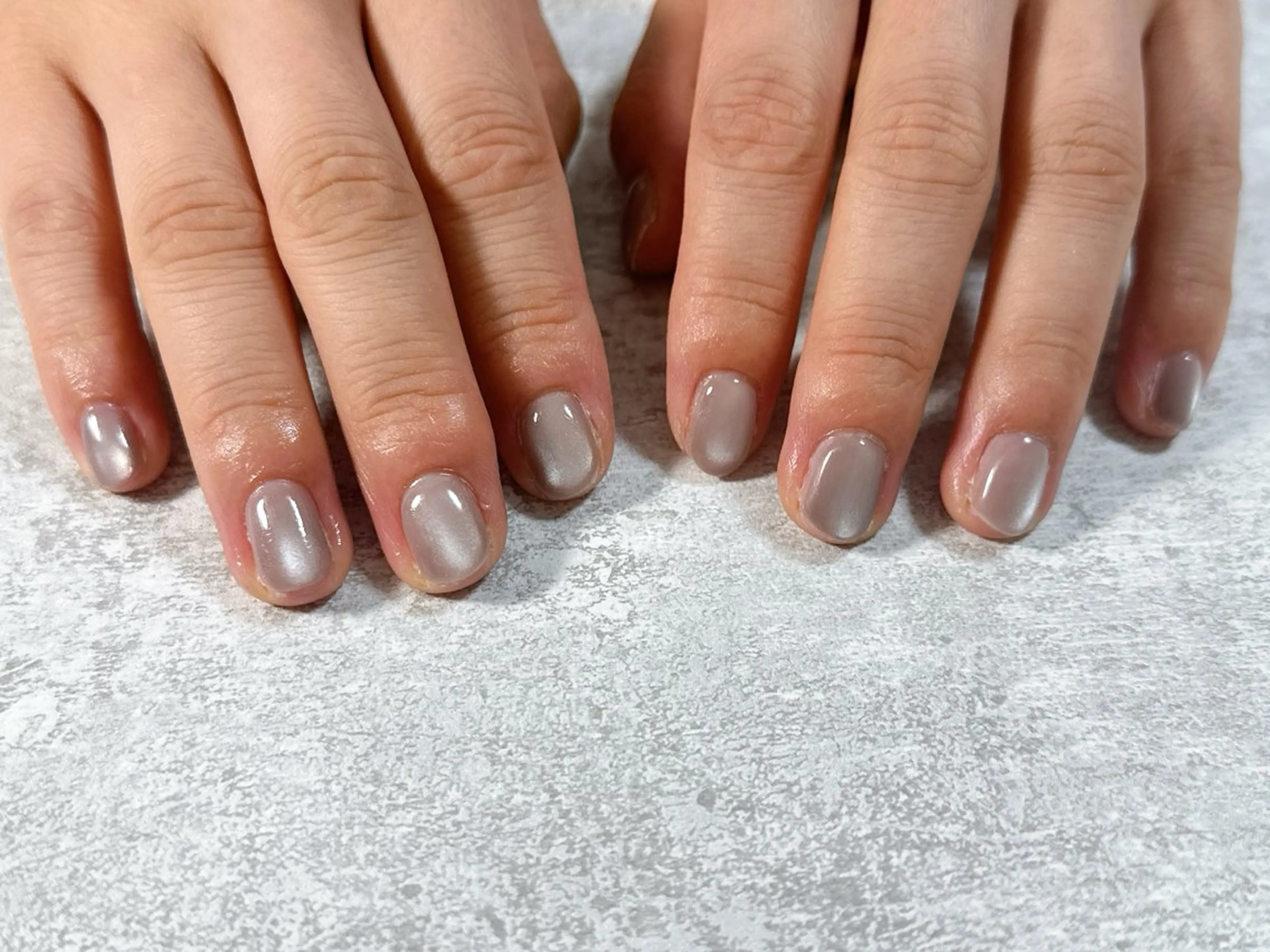 ネイル オーロラネイル フットネイル フレンチネイル ジェルネイル マグネットネイル ハンドネイル kiki nail たまプラーザのネイルデザイン