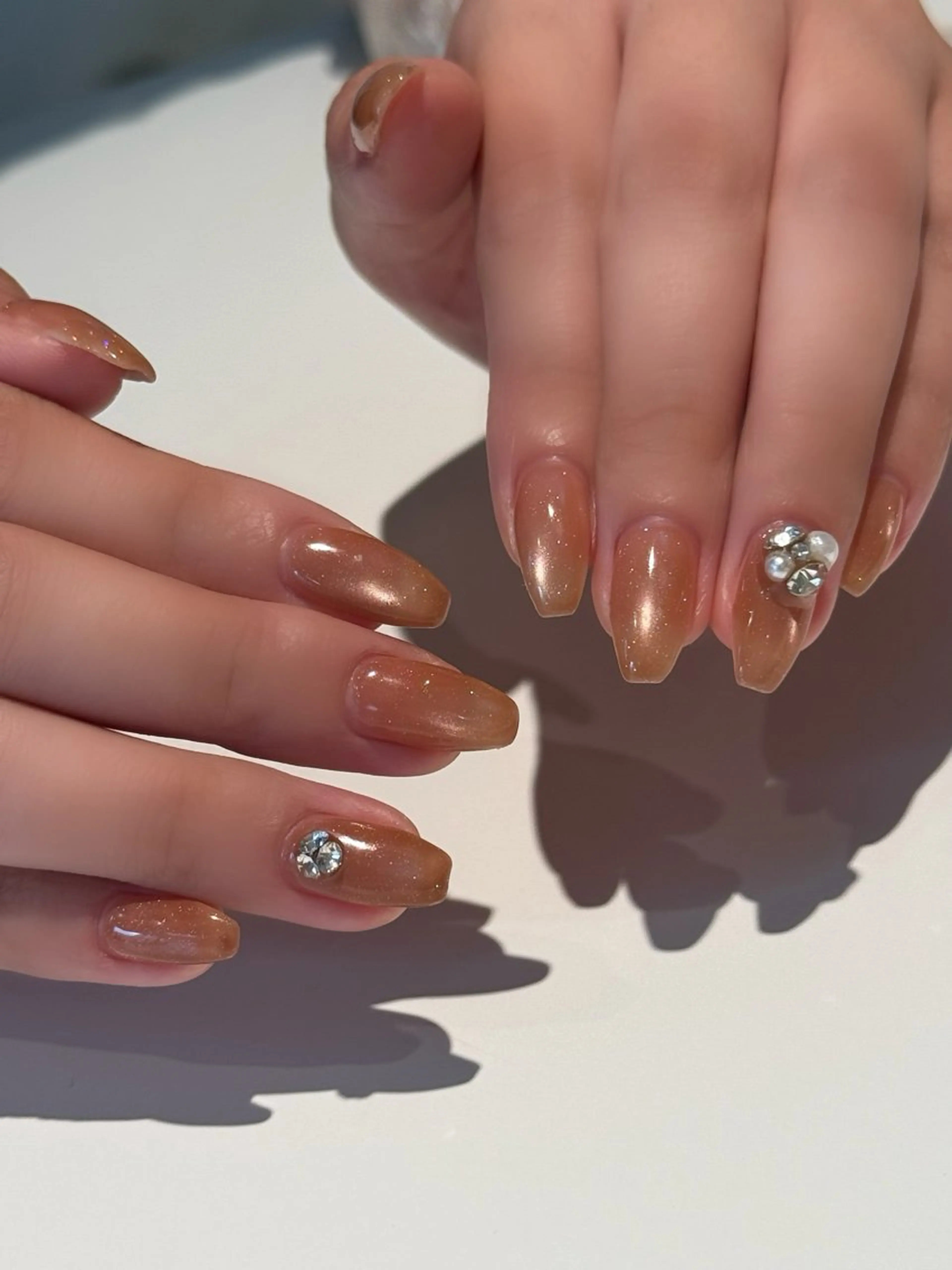 ネイル キラキラネイル ラメ(グリッター) ハンドネイル each kiyokaのネイルデザイン