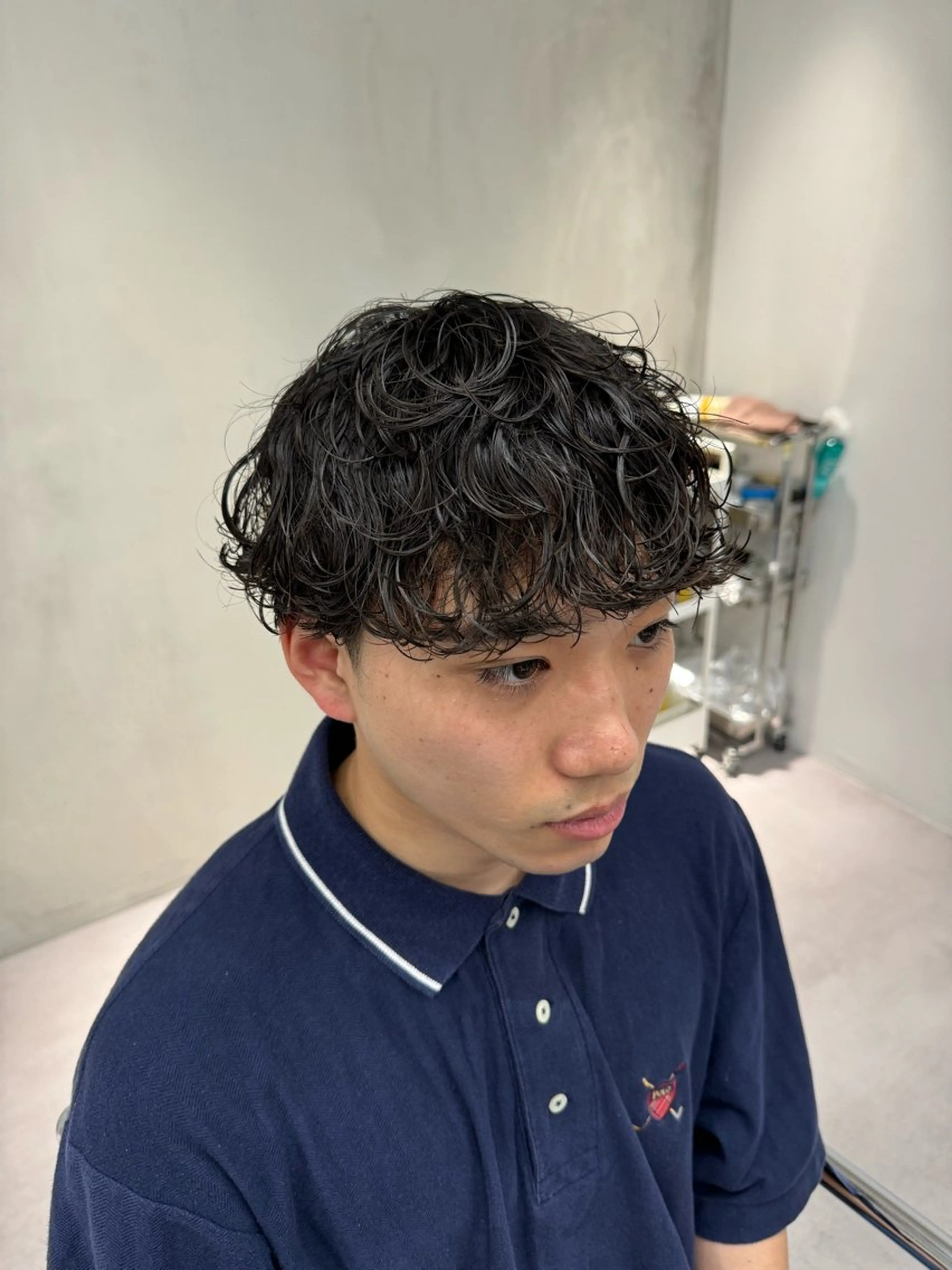 ショート パーマ メンズ メンズパーマ fifth JINGUMAE所属・波巻きスパイラルパー マ/シャドウパーマ駿のヘアスタイル