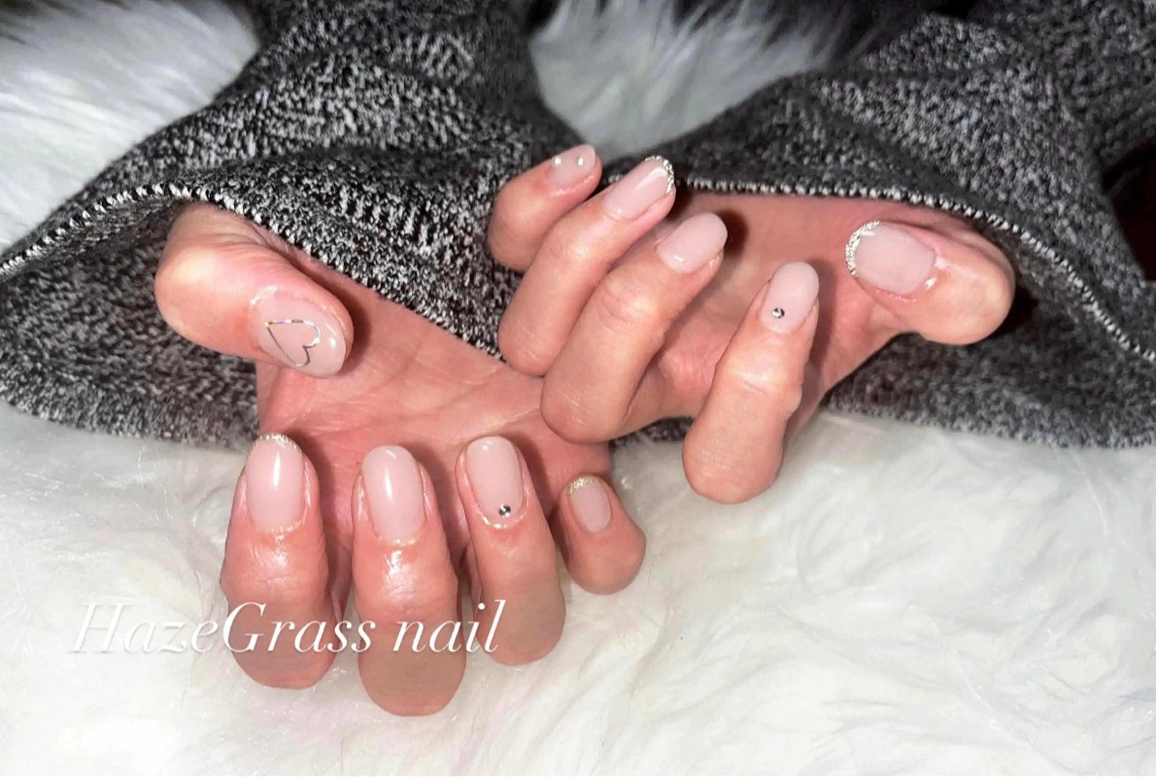 ネイル シンプルネイル HazeGrass NAILのネイルデザイン