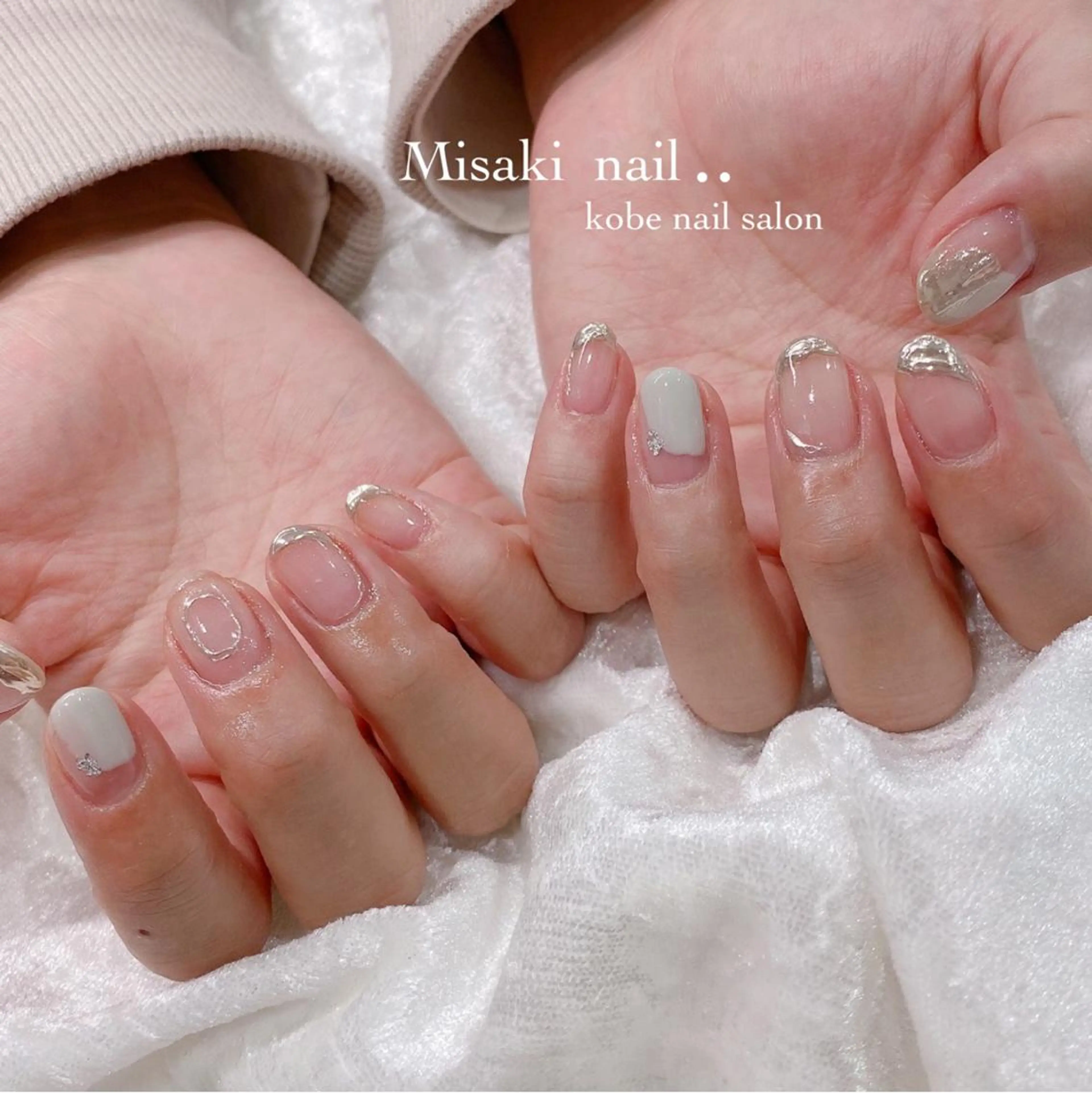 ネイル 韓国ネイル ワンホンネイル ハンドネイル nailsalon miinailsのネイルデザイン
