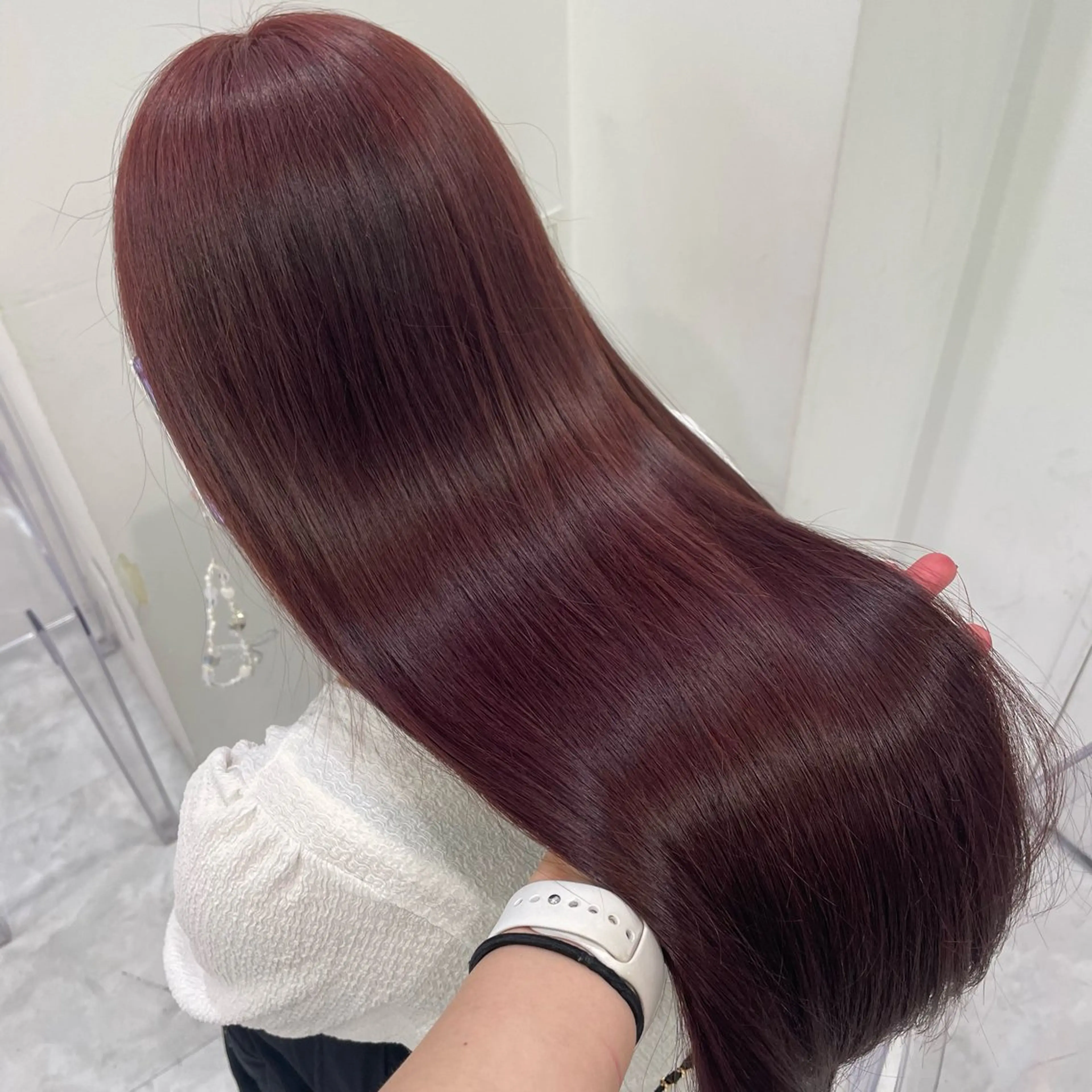 ロング カラー ヘアアレンジ ダブルカラー 髪質改善 トリートメント ❣️ブリーチなし暖色 ayu❣️のヘアスタイル