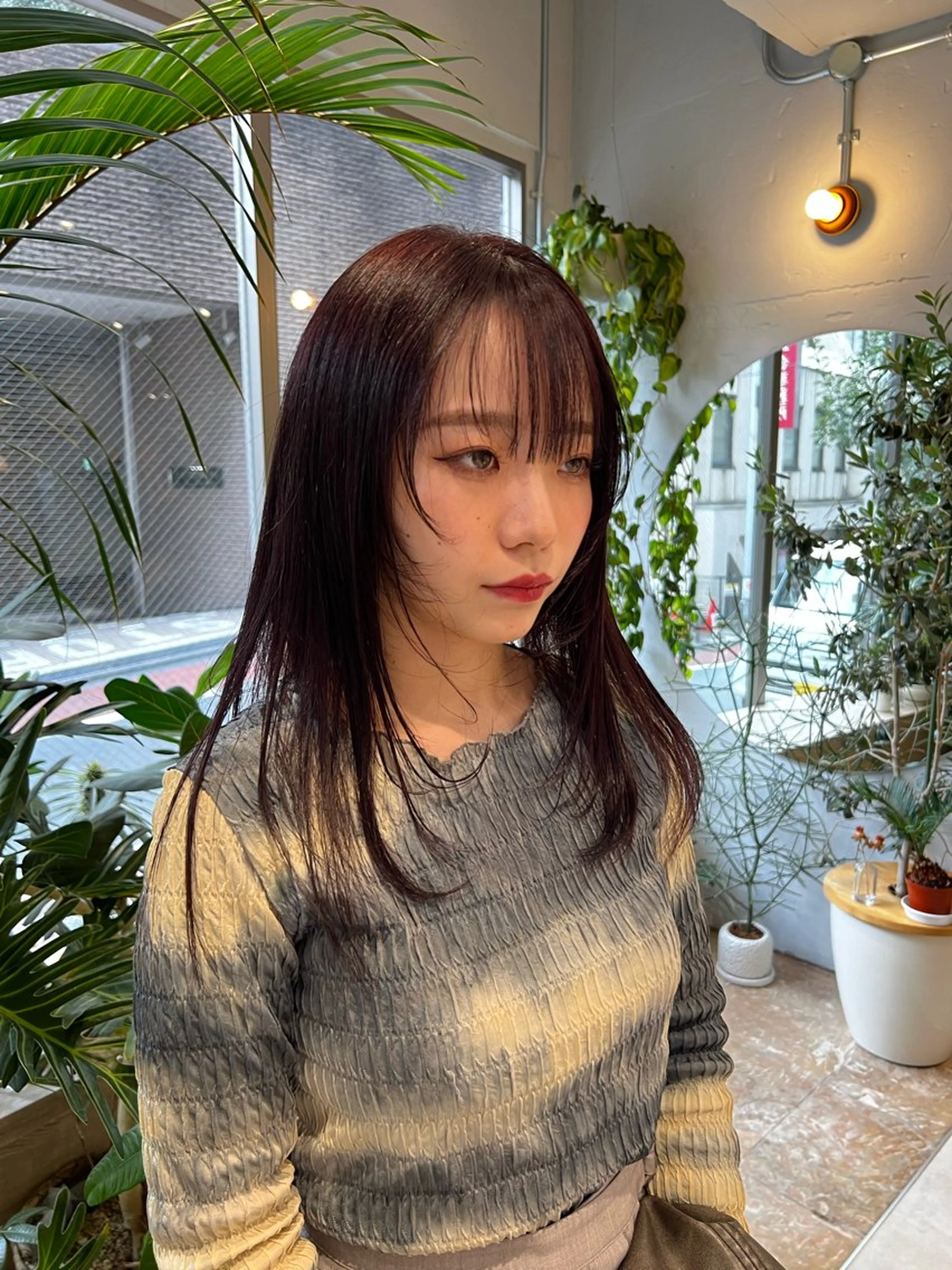 セミロング カラー ヘアアレンジ パーマ/ボブ /レイヤー チヒロのヘアスタイル