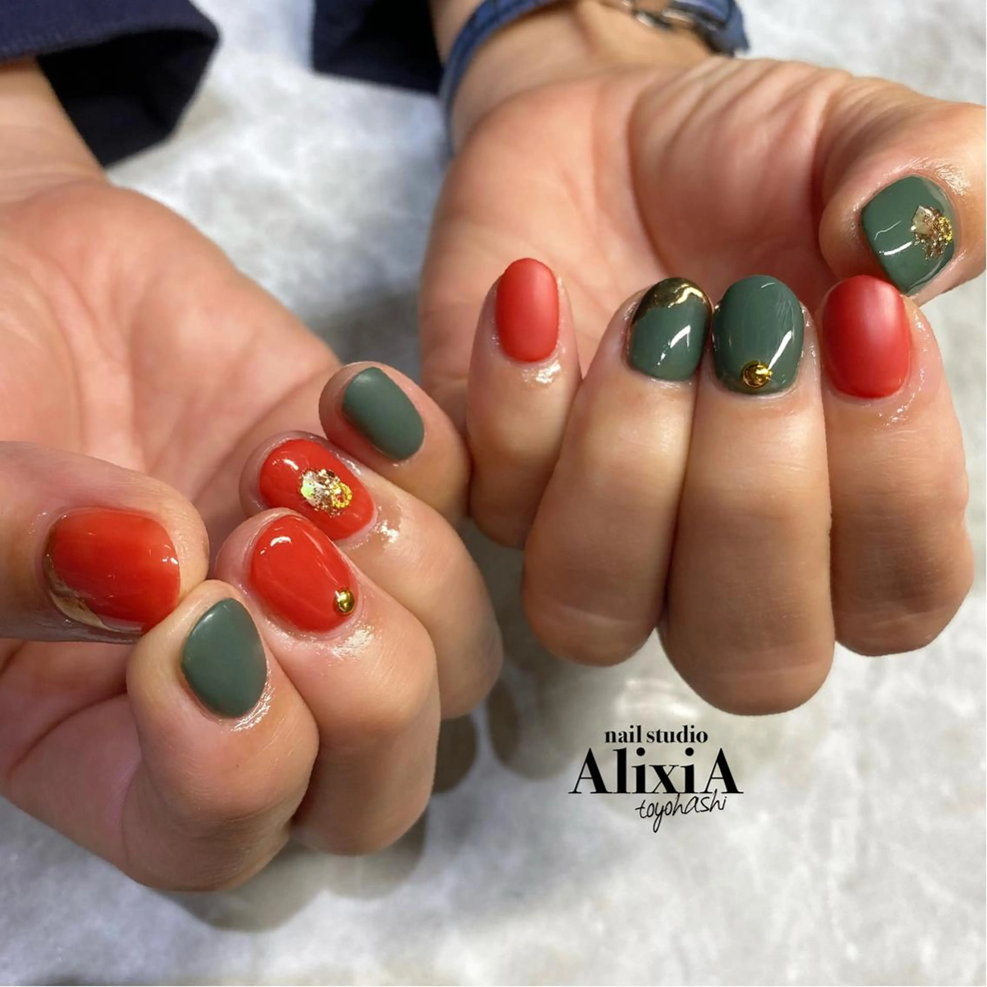 ネイル ハンドネイル AlixiA nail studio所属・AlixiA ゆみのネイルデザイン