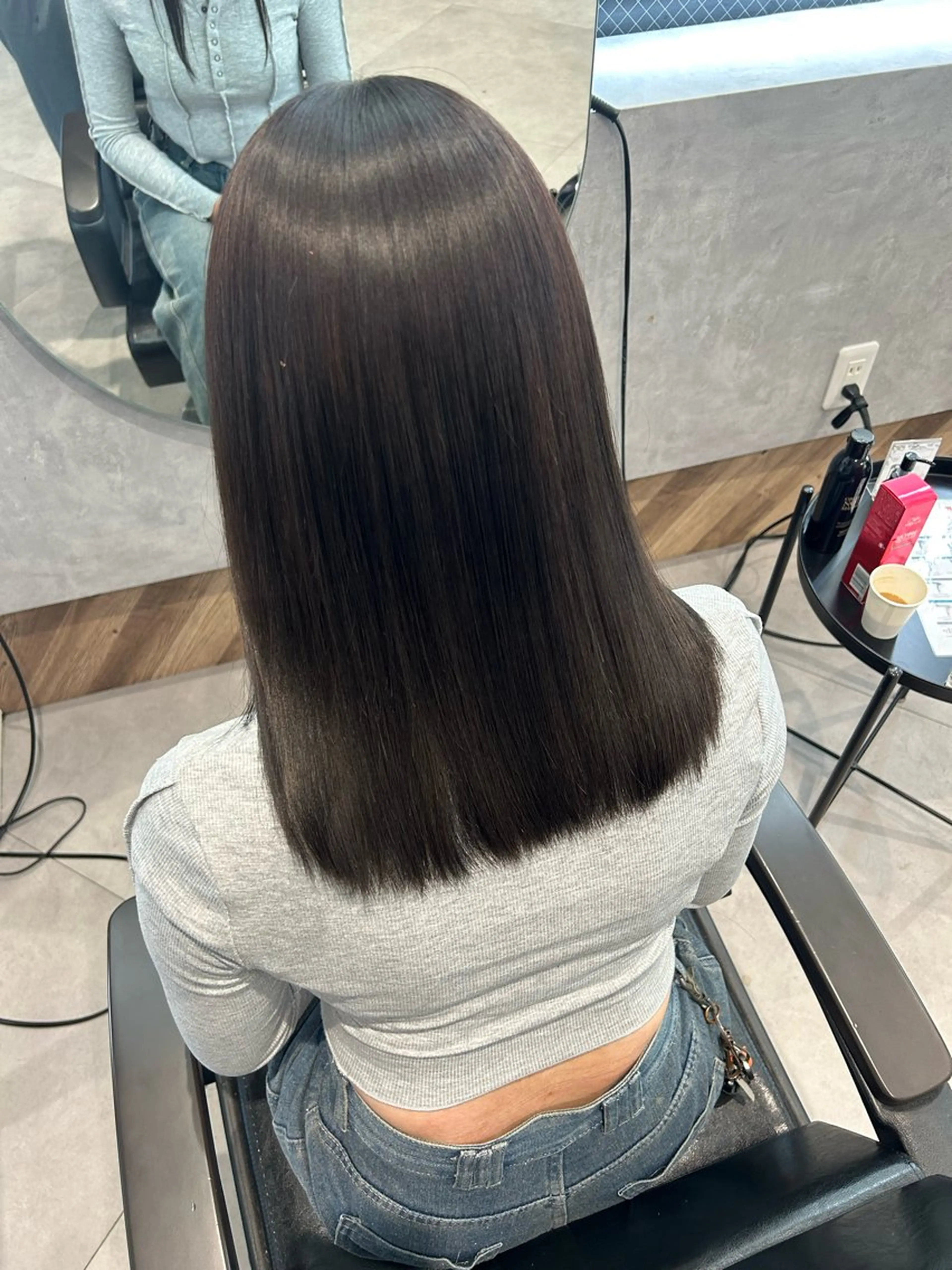 ミディアム 髪質改善 トリートメント トリートメント 柴田樹/大人可愛い 艶髪カラー/髪質改善のヘアスタイル