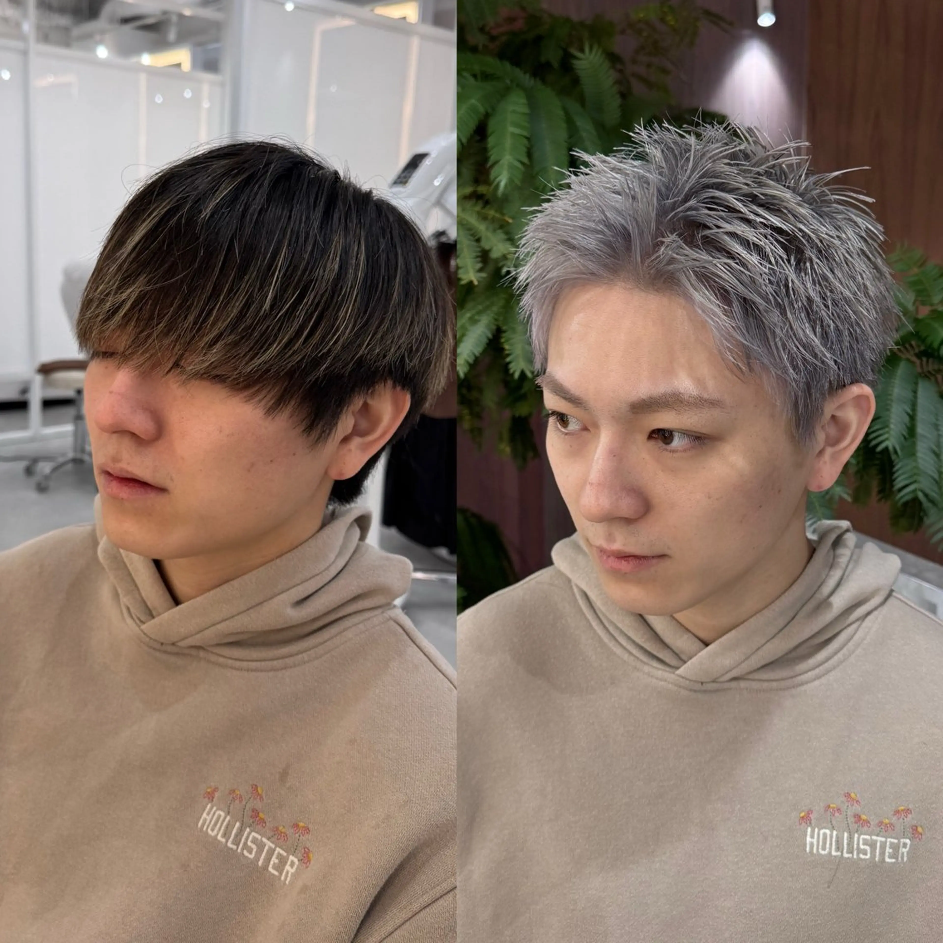 メンズカット+Wカラー(ブリーチを使うカラーになります) 追加ブリーチ2200円✨😎の写真