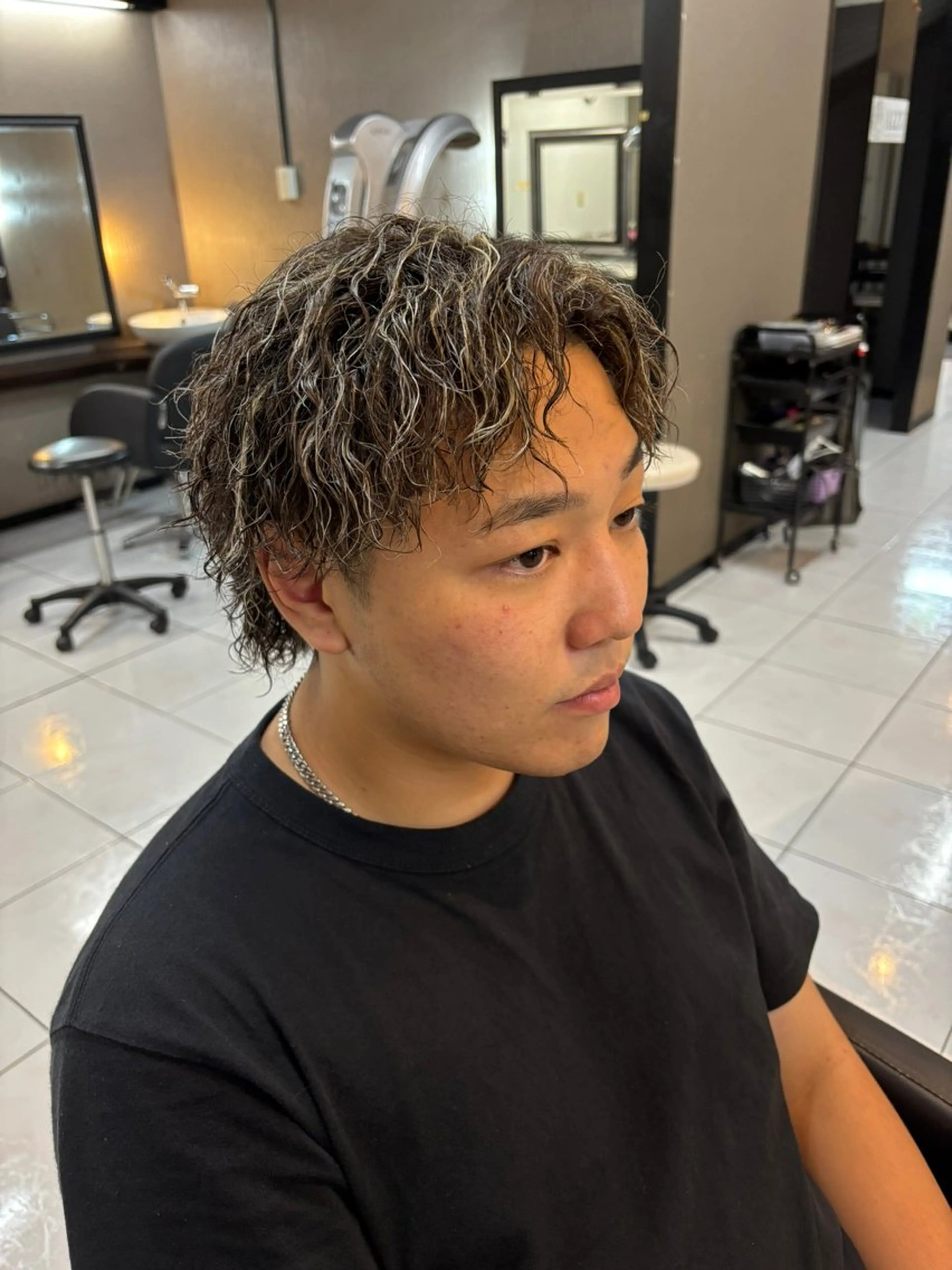 メンズ メンズパーマ カット パーマ 加川 隼人のヘアスタイル