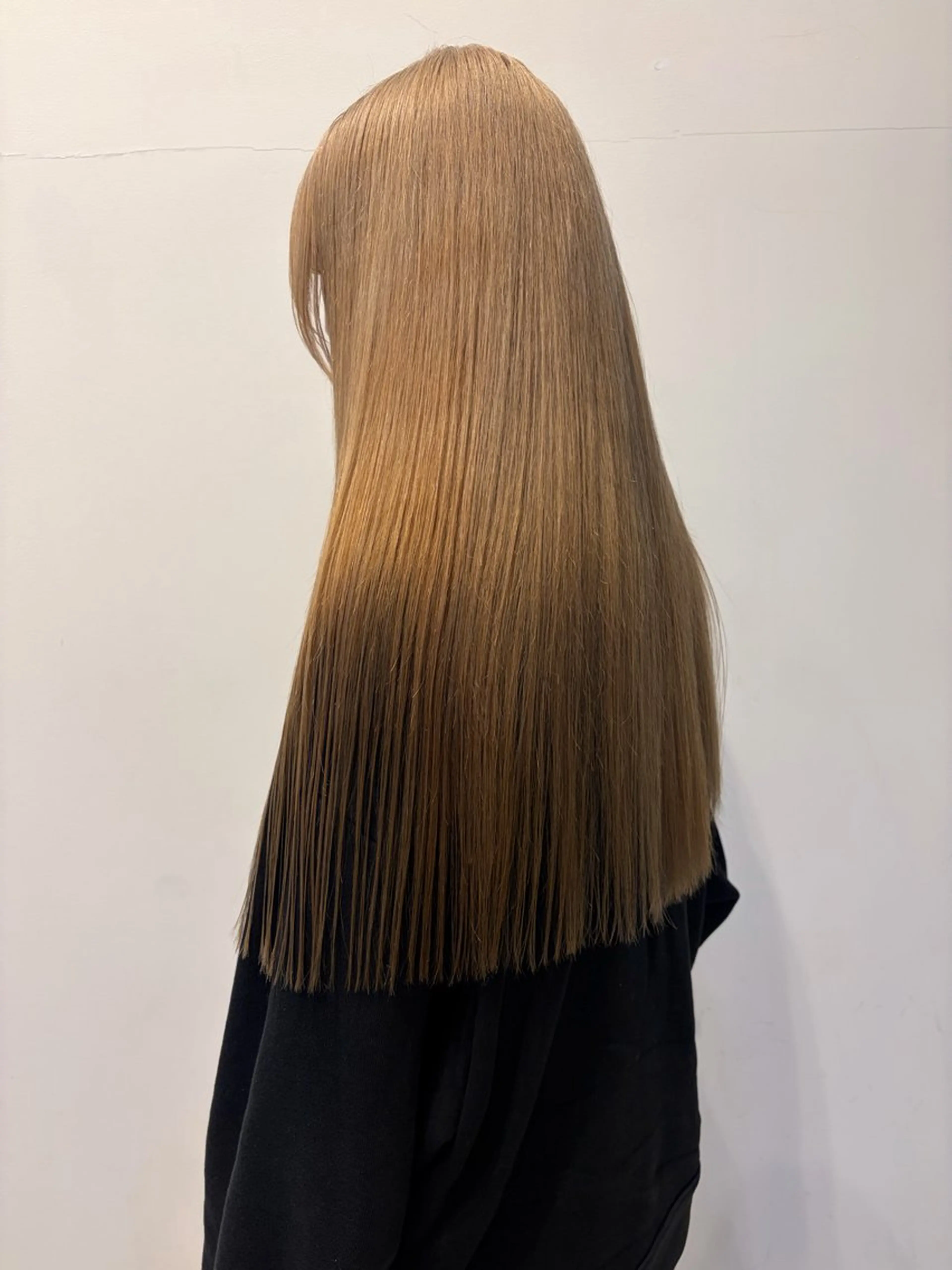 セミロング カラー 勝野夏希/ハイトーン /ベージュ/松本のヘアスタイル