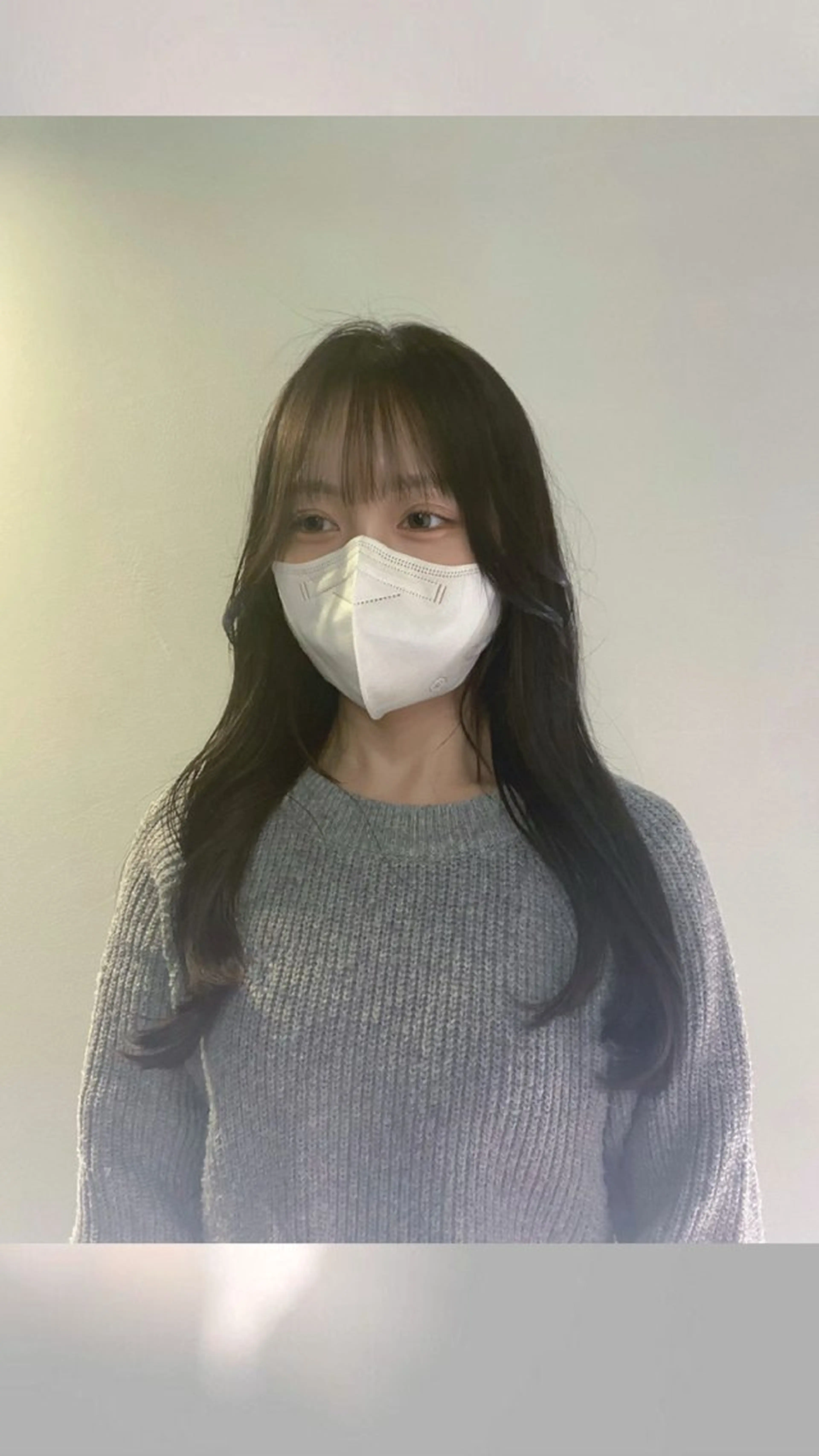 韓国風透明感ヘアカラー.⋆𝜗𝜚   艶感カラー🫧の写真