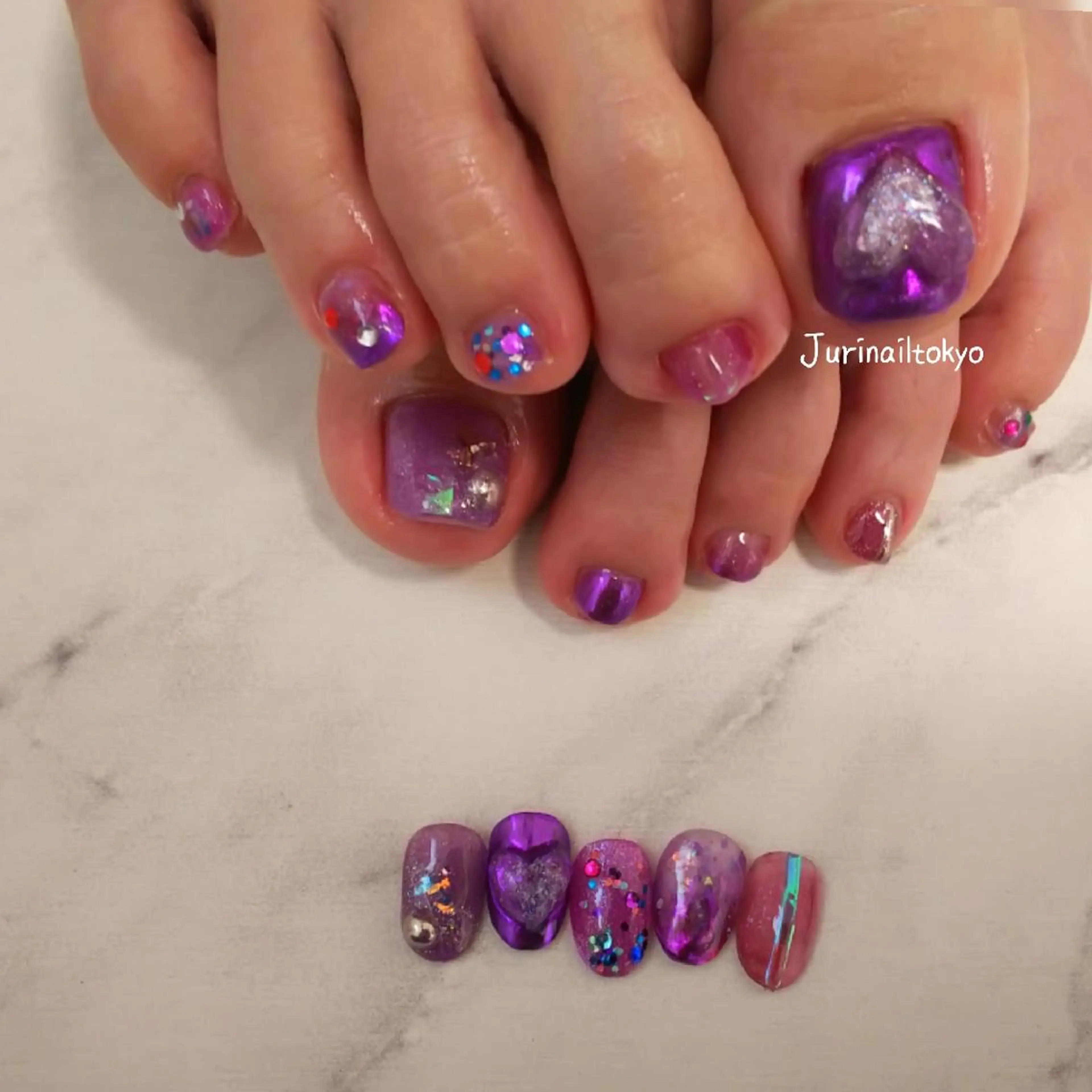 ネイル フットネイル jurinailtokyo所属・jurinail tokyoのネイルデザイン