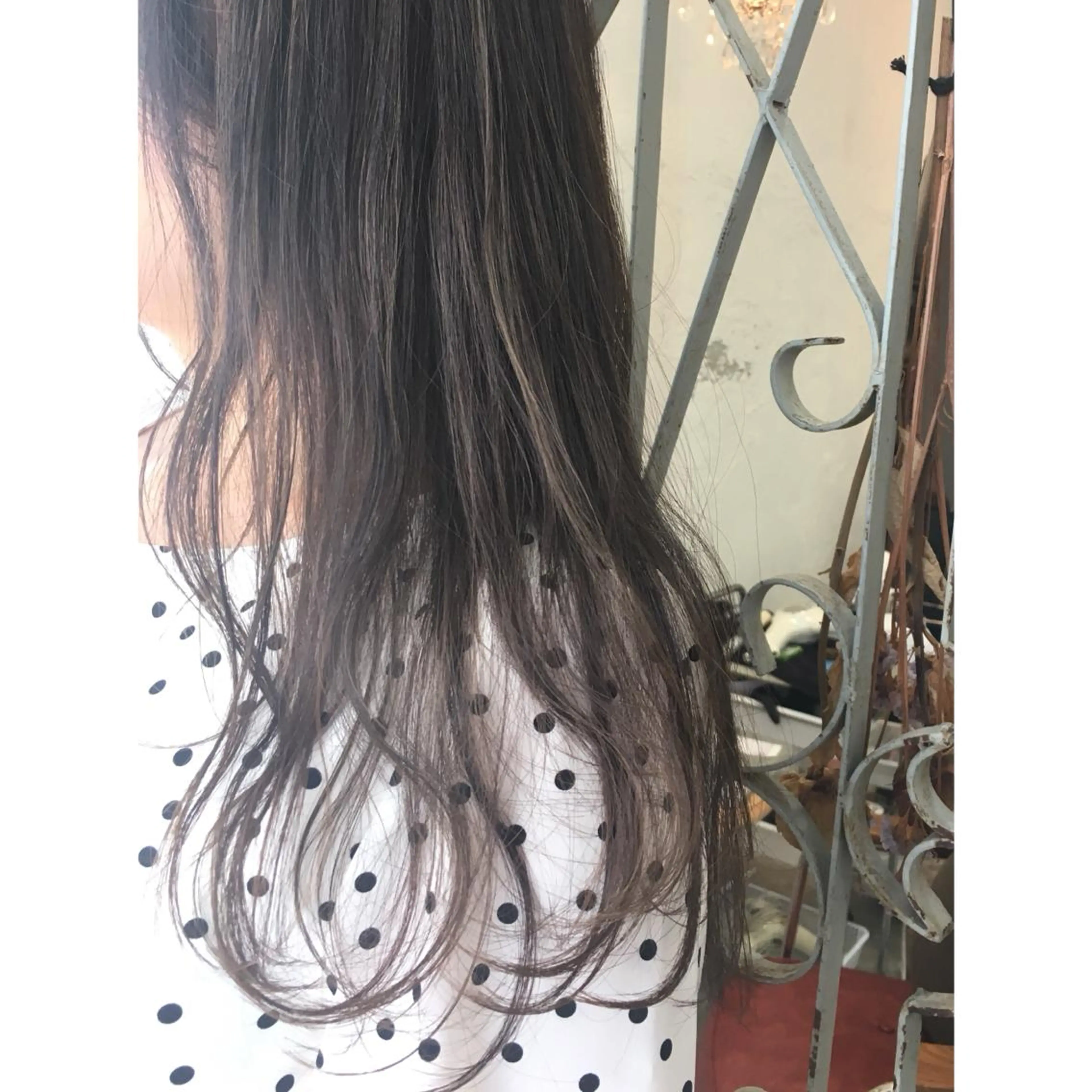 ロング カラー ハイライトカラー ハイライト カット ヘアカラー fio マナミのヘアスタイル