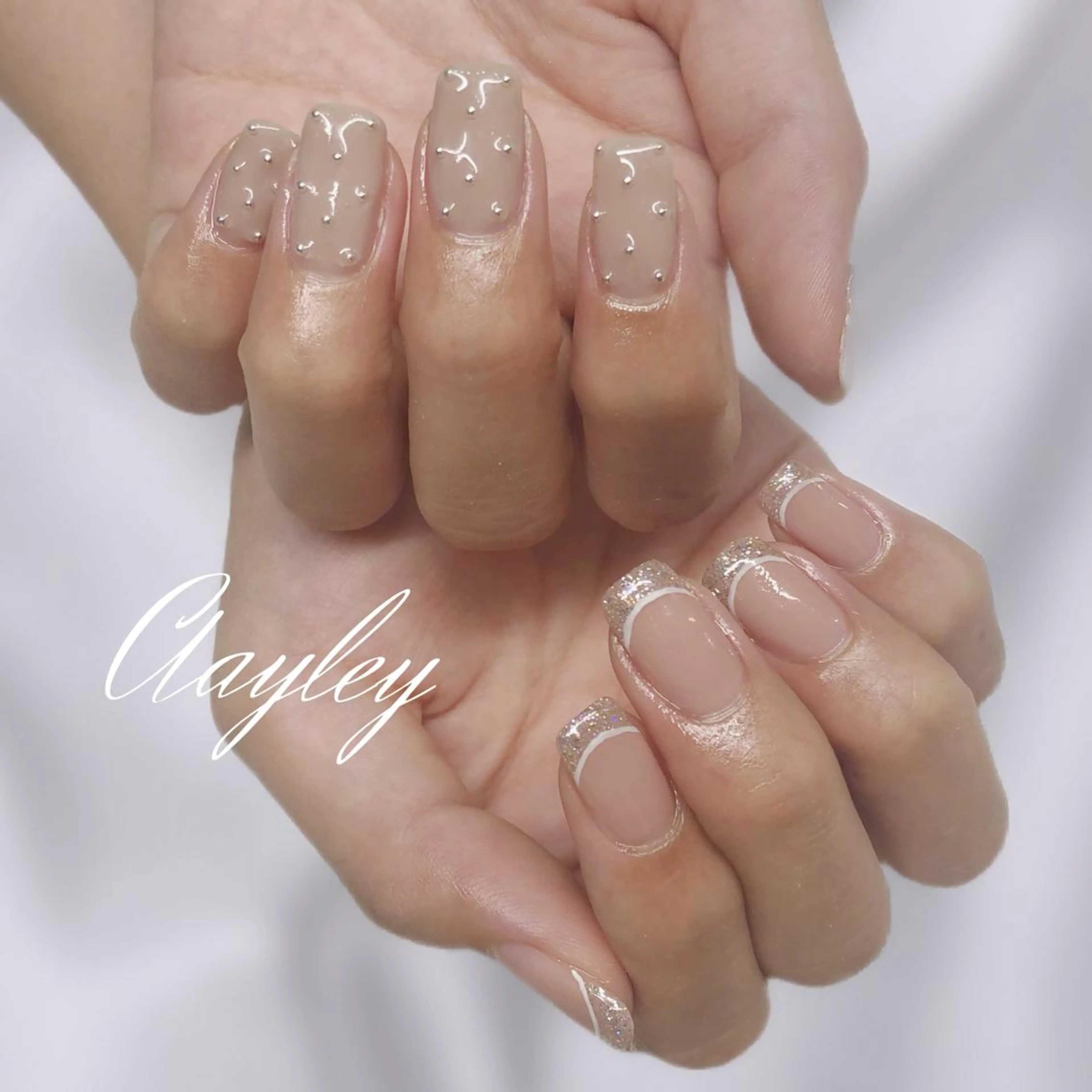 ミディアム カラー ネイル Aayley(アイリー)Salon所属・Aayley アイリ―サロンのネイルデザイン