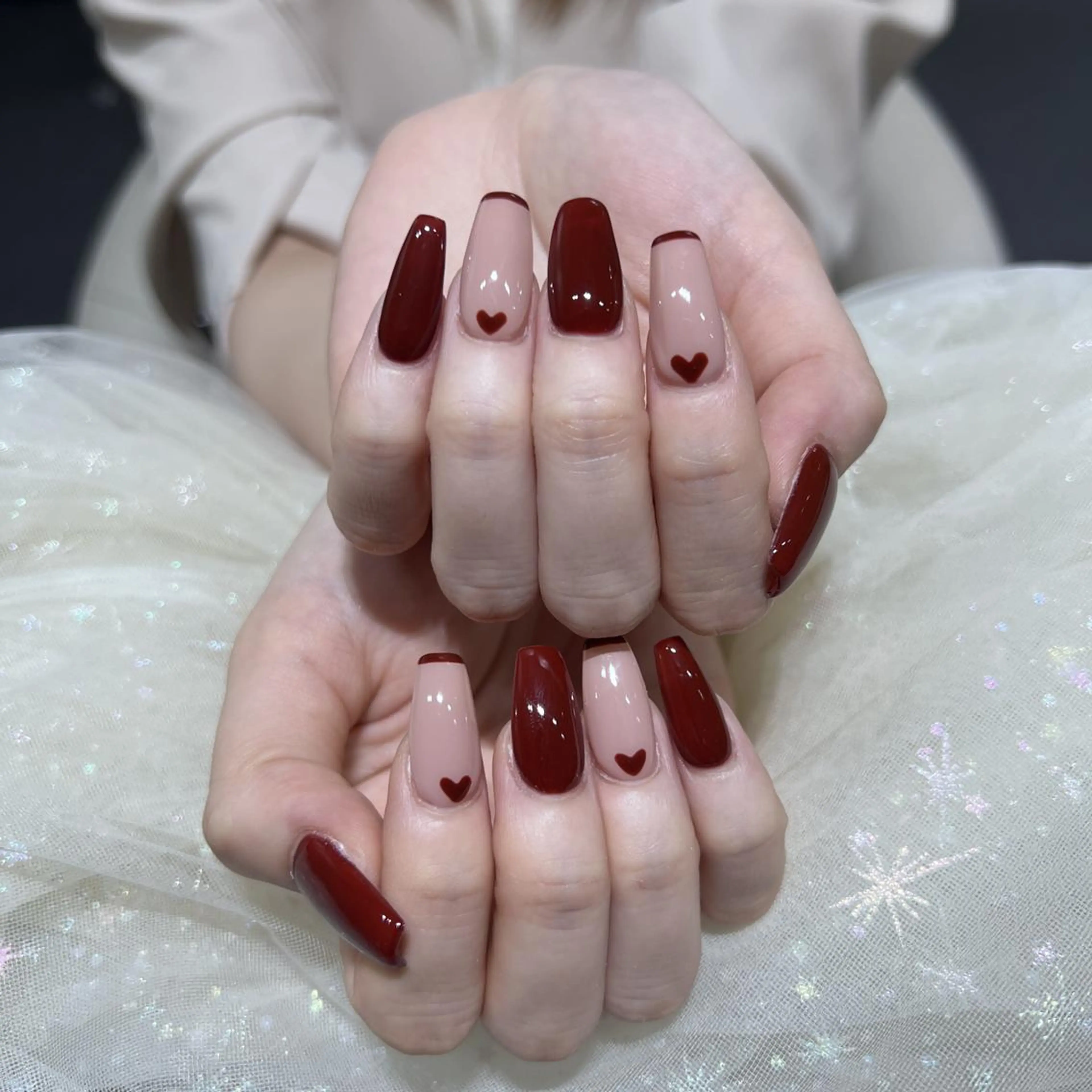 ネイル 長さ出し ネイルチップ Queens PUPUのネイルデザイン