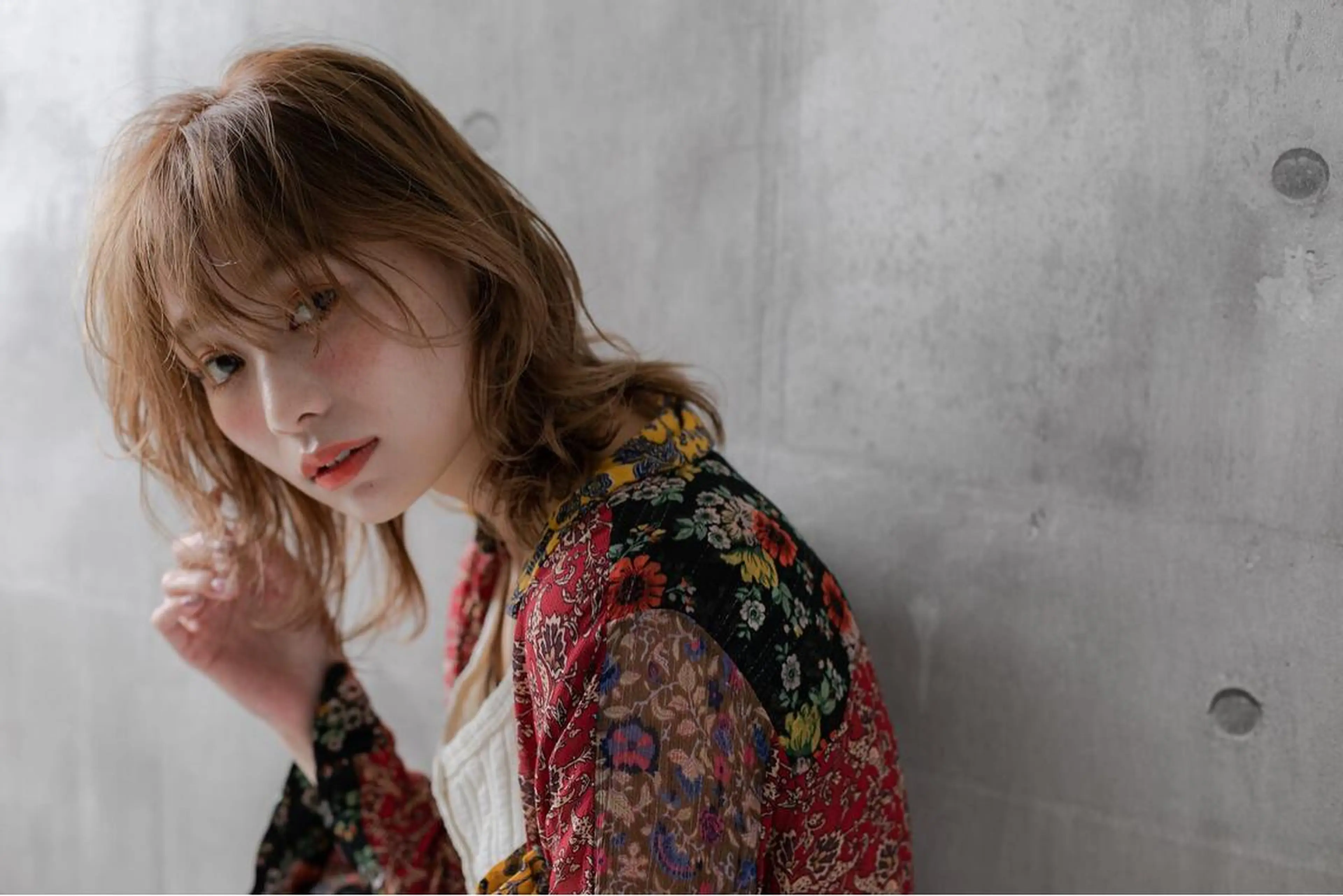 ミディアム カラー POCKET所属・永井 亮のヘアスタイル