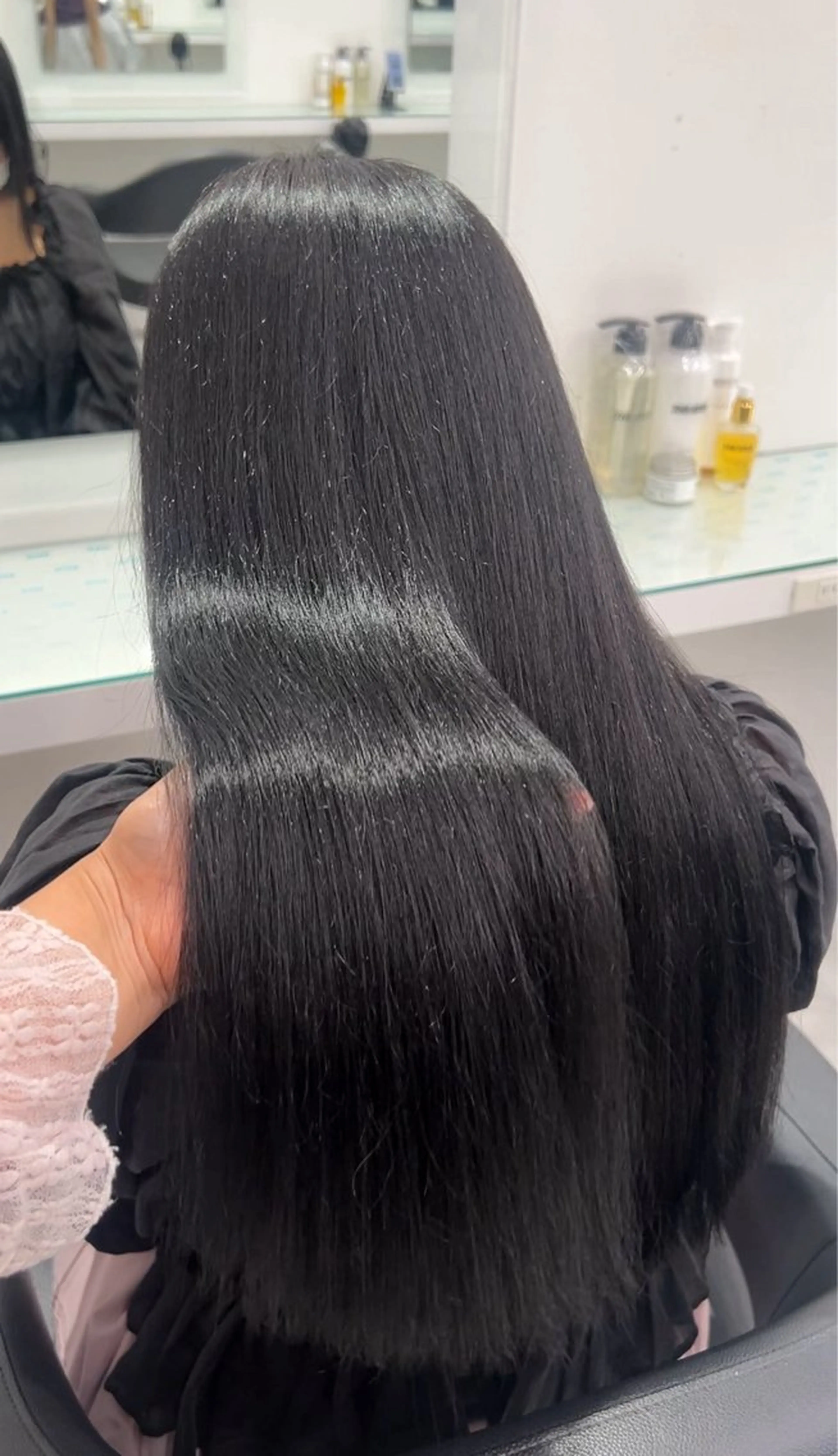 ロング カラー ヘアカラー トリートメント ヘッドスパ ヘアセット 🩷暖色カラー🩷 BONのヘアスタイル