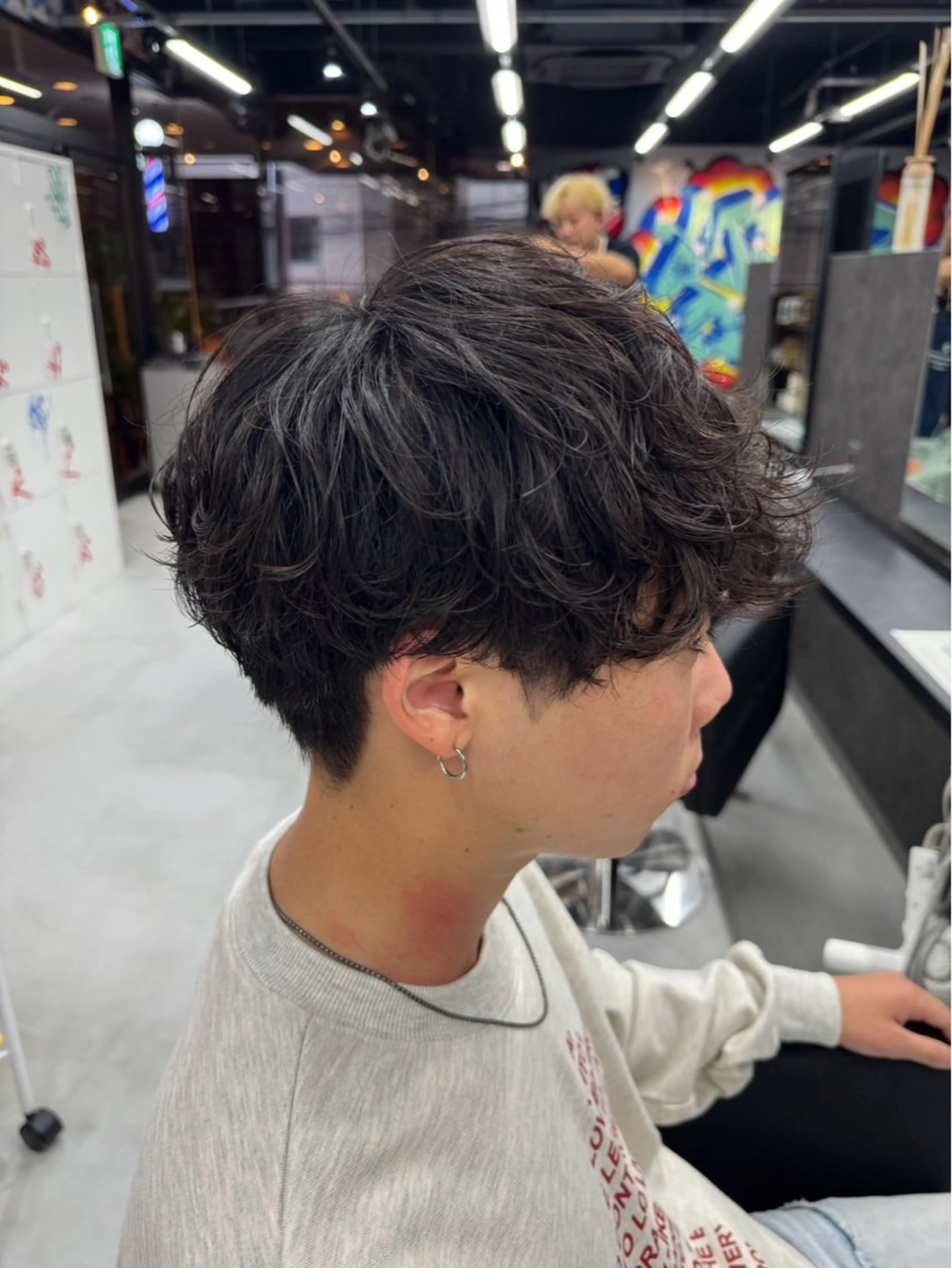 メンズ メンズパーマ メンズパーマ 毛流れ/シャドウのヘアスタイル