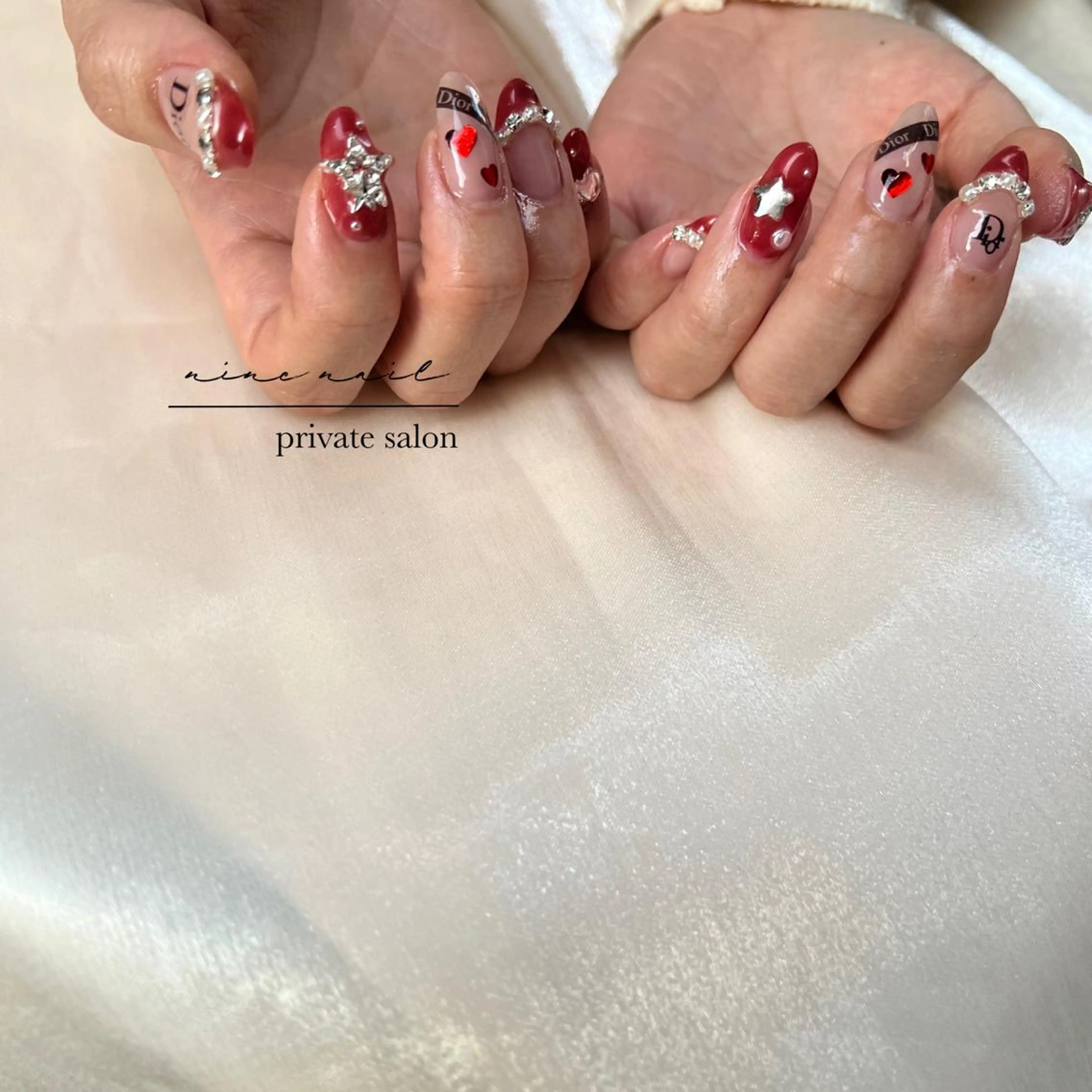 ネイル フレンチネイル ワンホンネイル nine nailのネイルデザイン