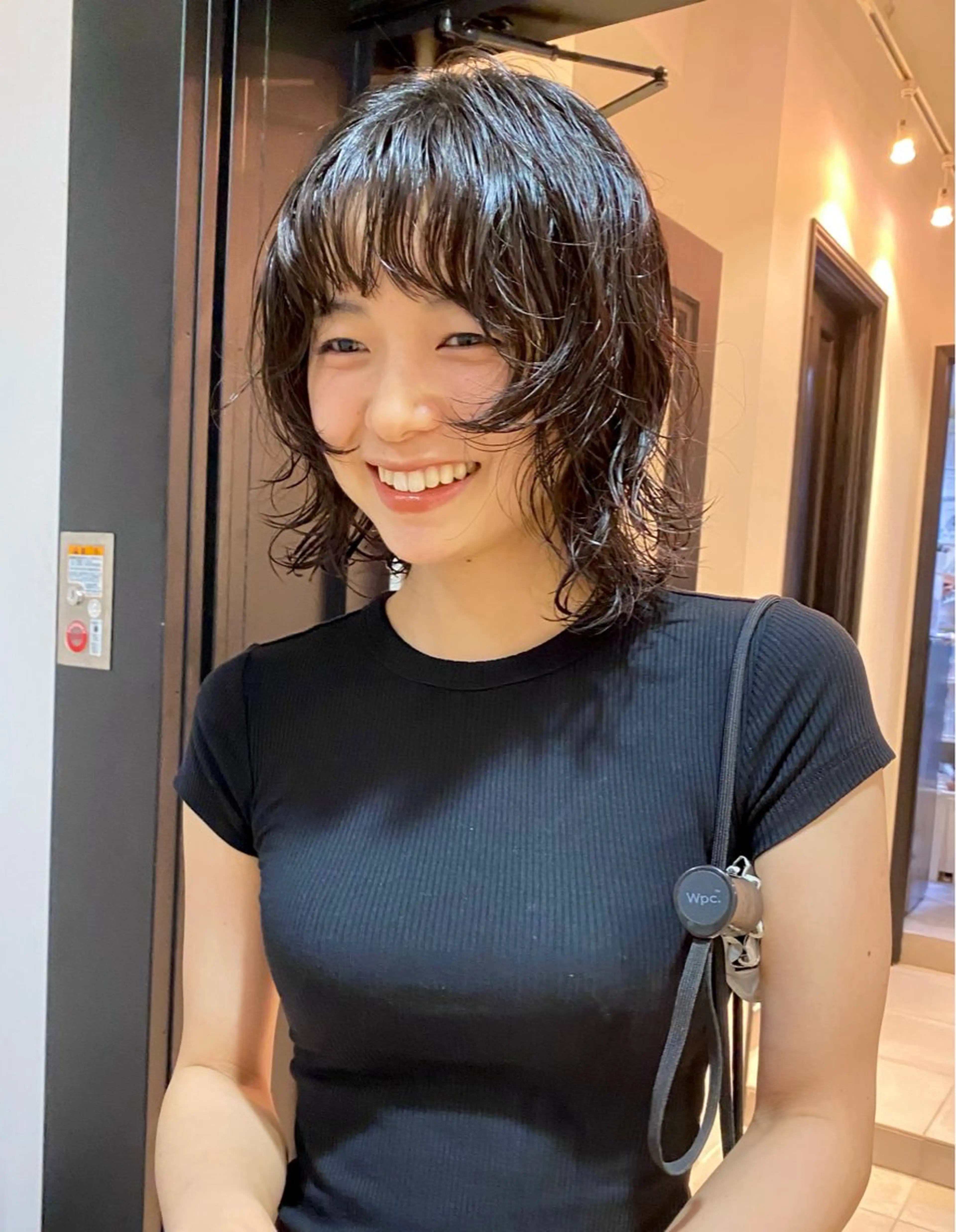 ミディアム パーマ カット パーマ Tomoka🐶🌟 似合わせカット✂︎のヘアスタイル