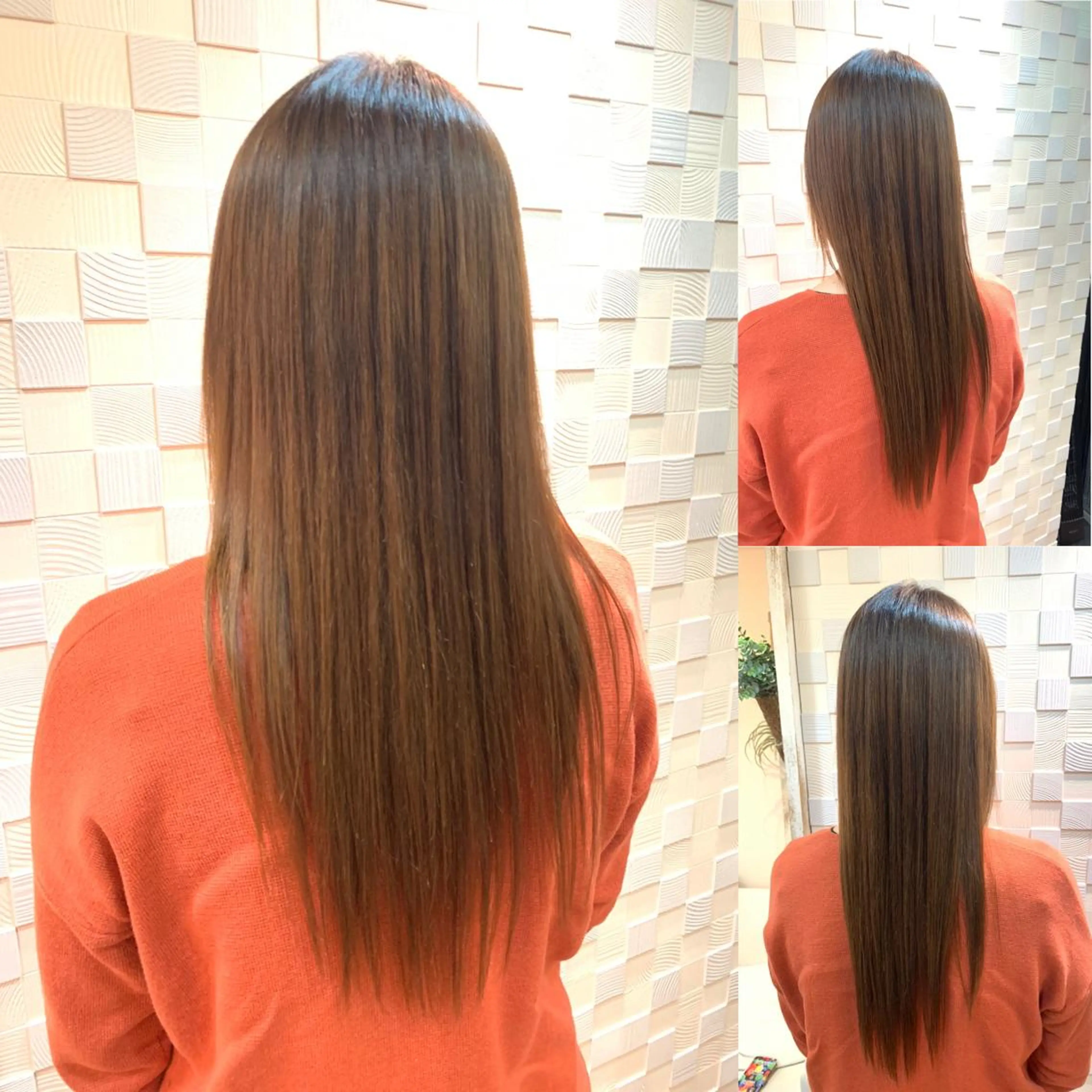 ロング カラー 縮毛矯正 トリートメント LINK yumiのヘアスタイル