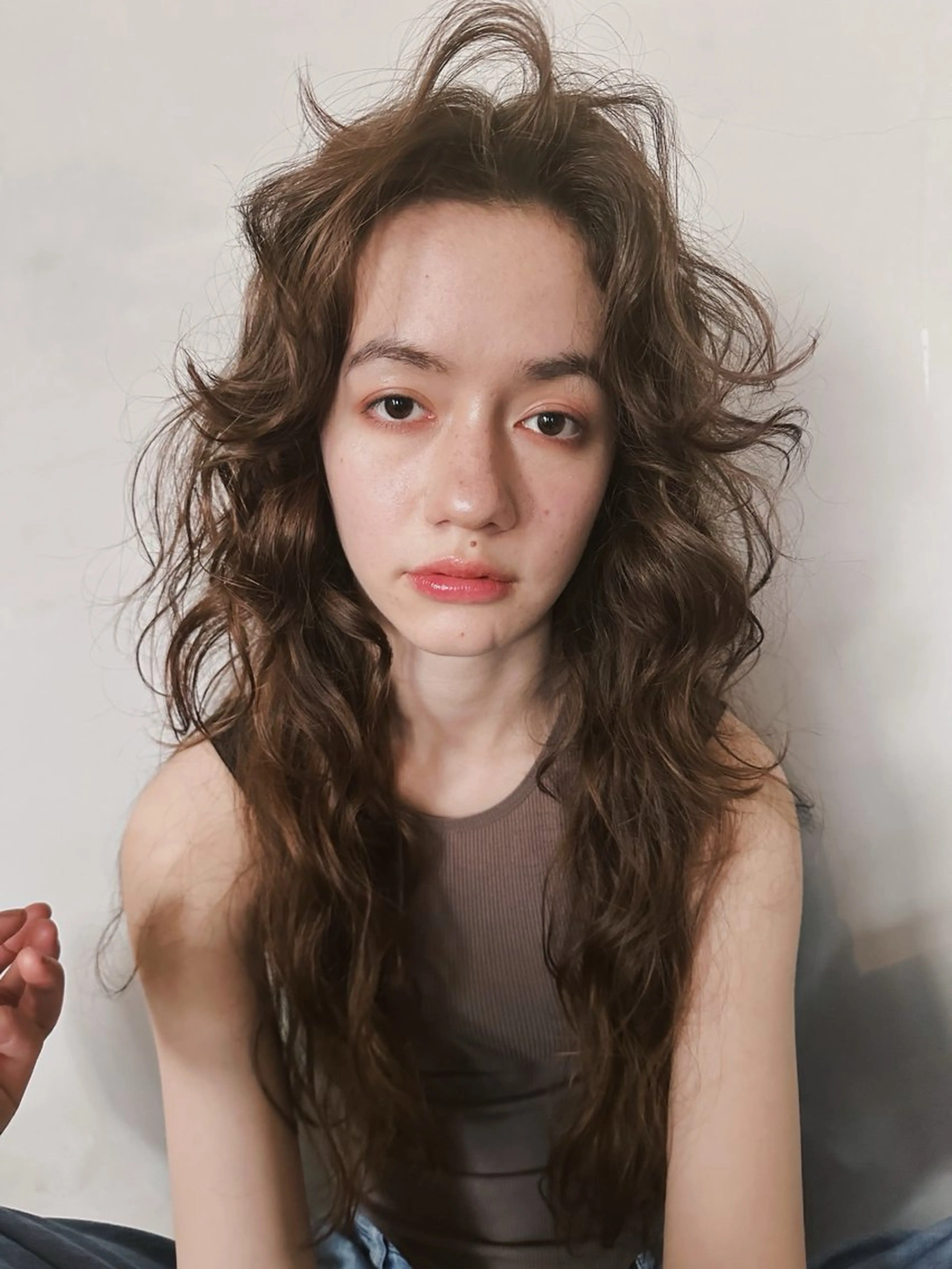 ロング カット ヘアカラー 前野 日奈のヘアスタイル