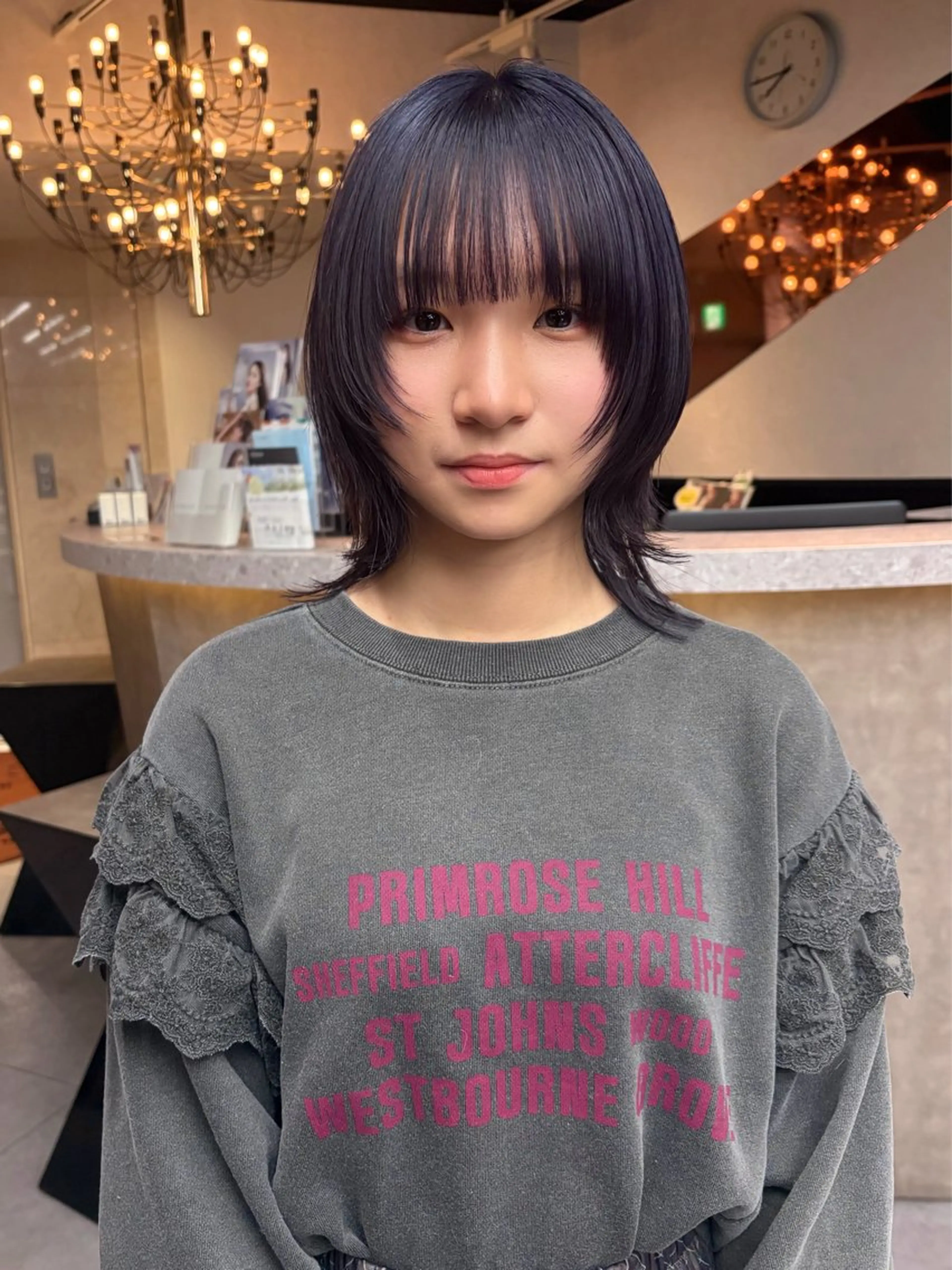 ショート カラー 藤原快斗/レイヤー /ウルフ/ハイトーンのヘアスタイル