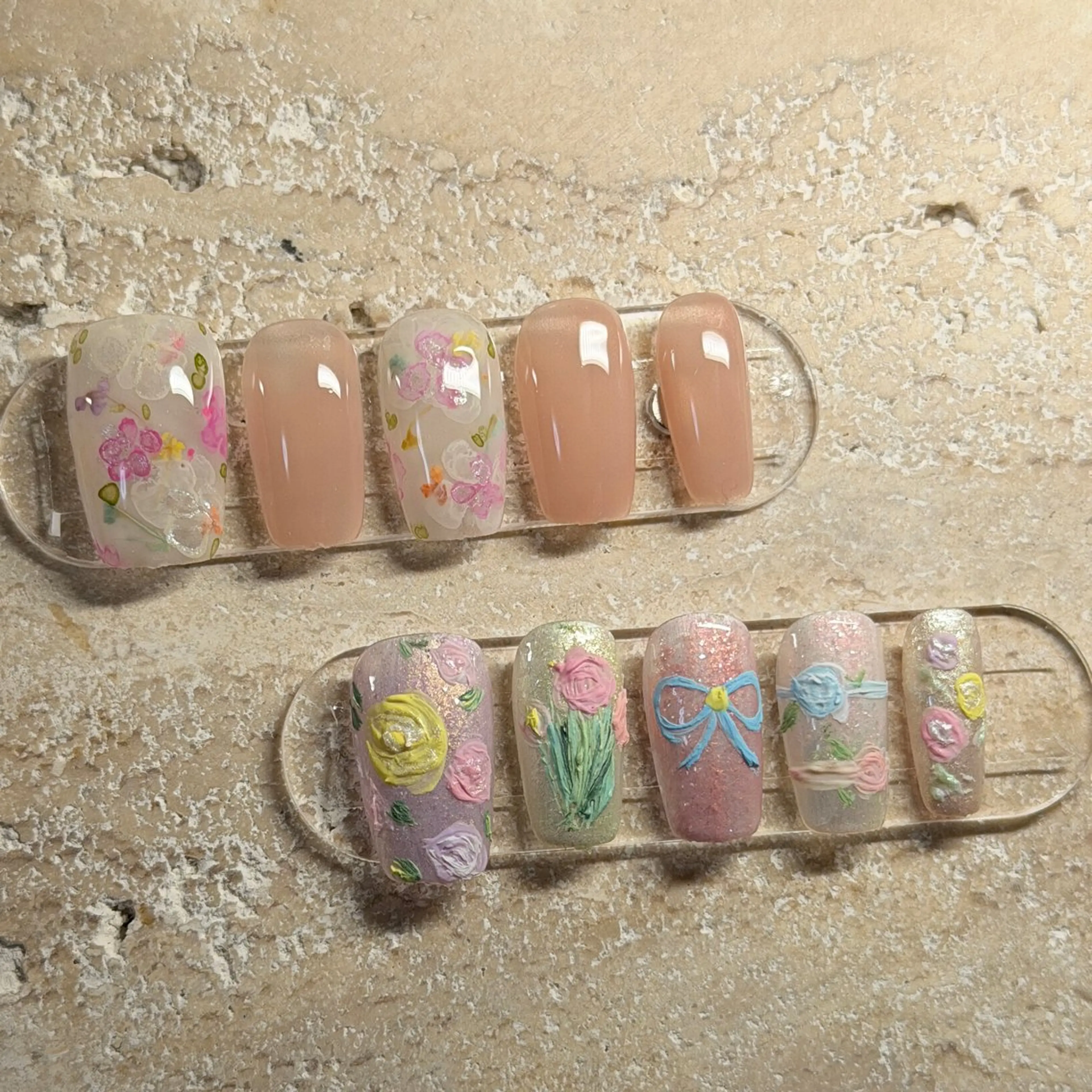 ネイル 春ネイル ハンドネイル 徳山 里美のネイルデザイン