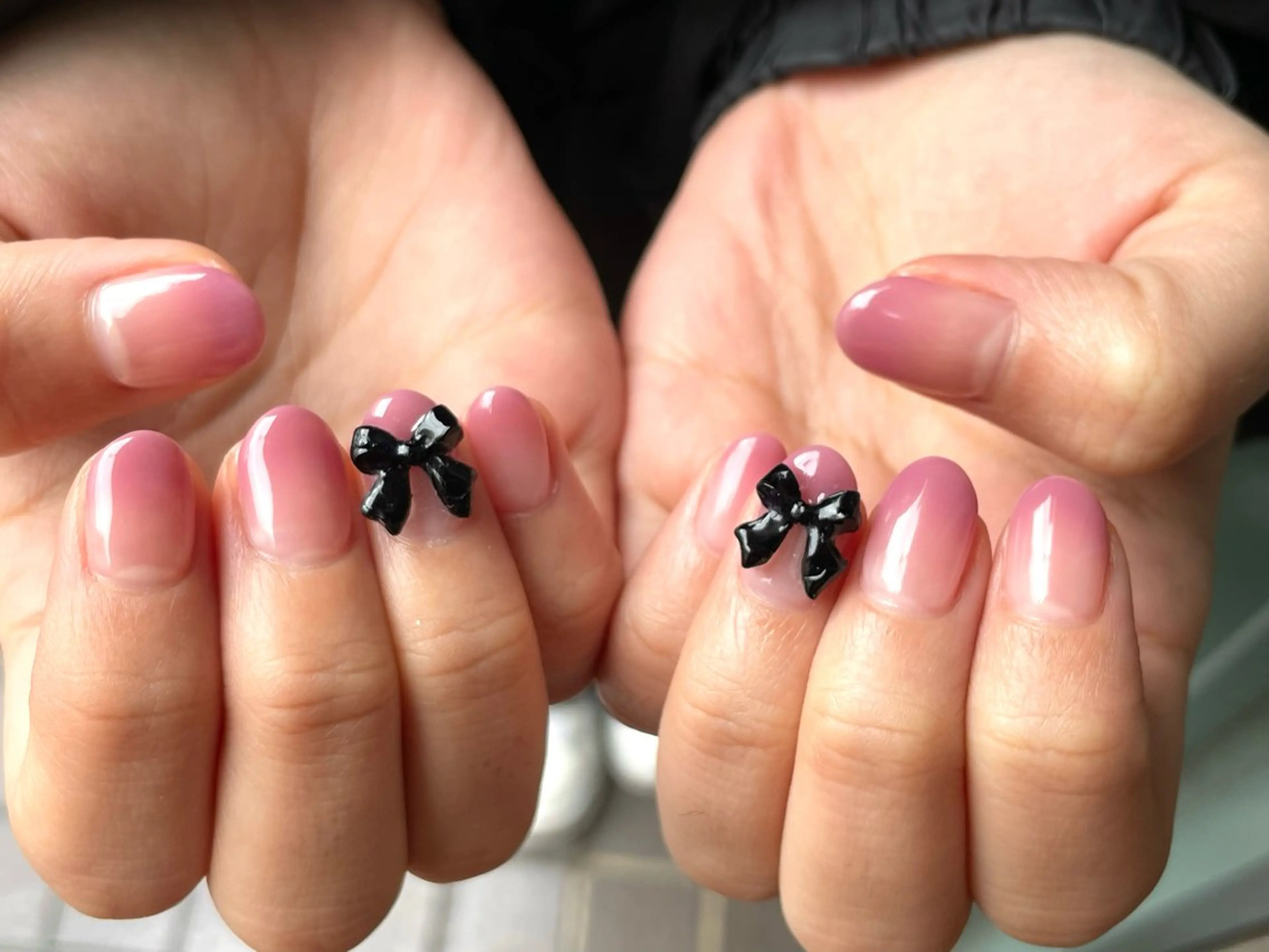 ネイル グラデーション リボン KANOA nail place【カノア ネイル プレイス】所属・Sasa ✿のネイルデザイン